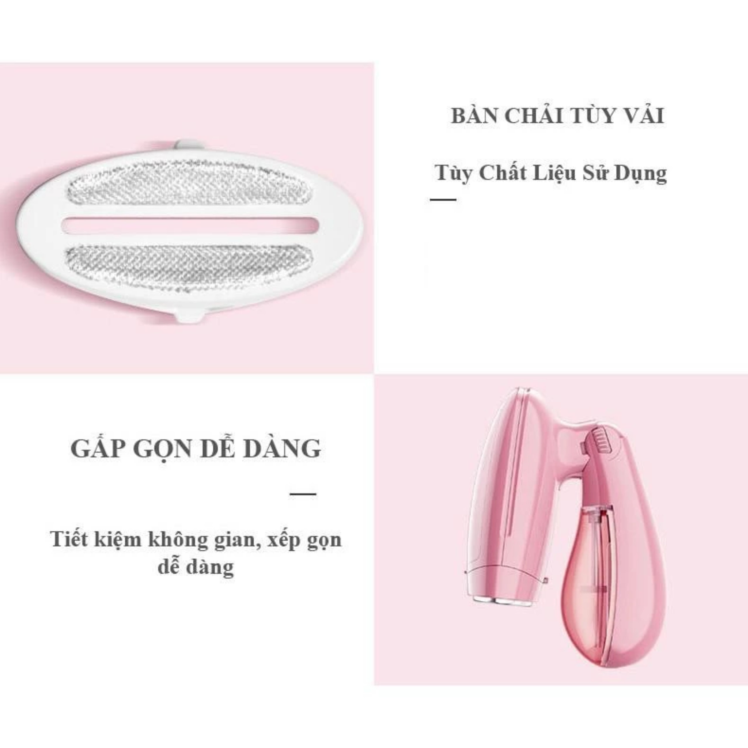 BÀN LÀ HƠI NƯỚC CẦM TAY CÔNG SUẤT 1500W