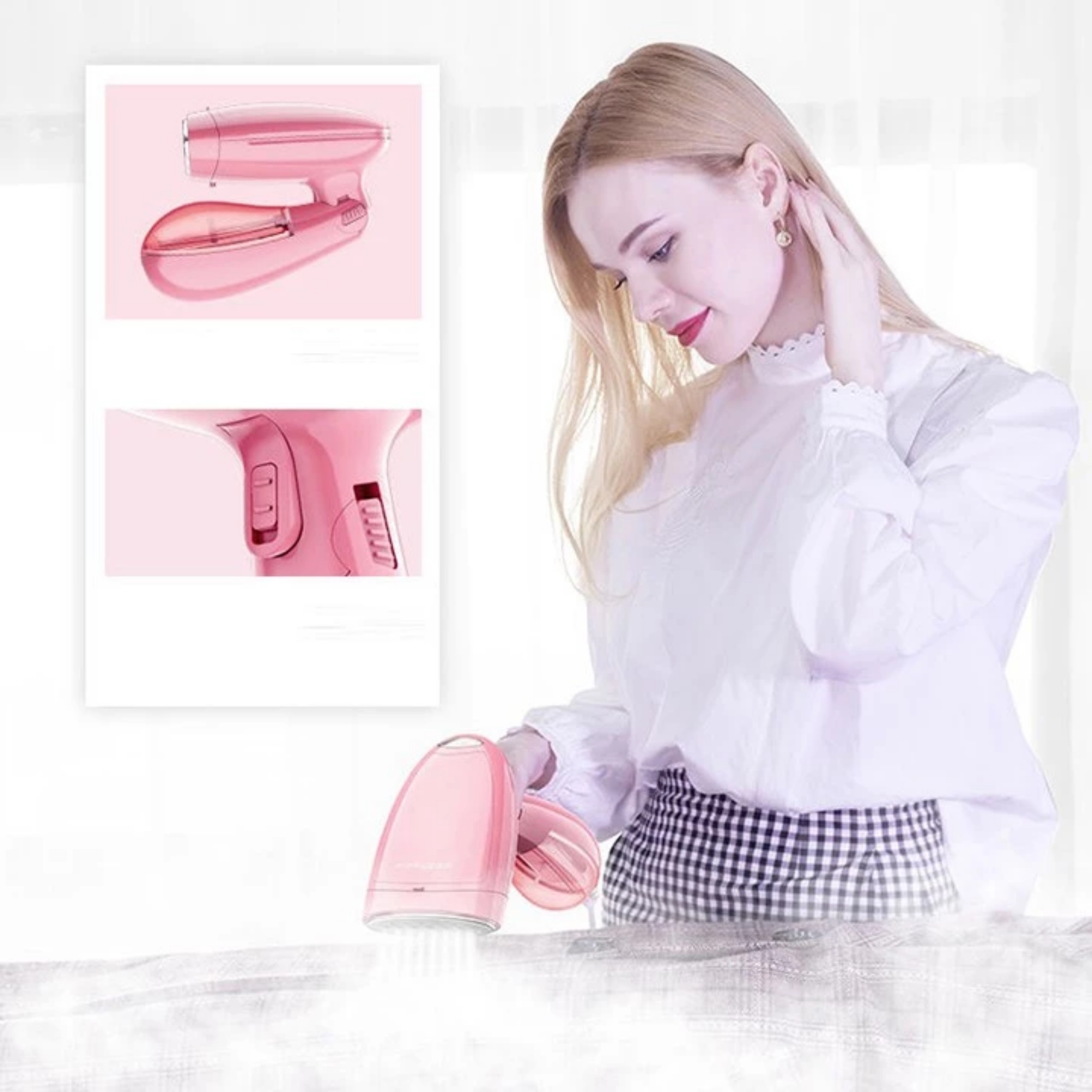 BÀN LÀ HƠI NƯỚC CẦM TAY CÔNG SUẤT 1500W