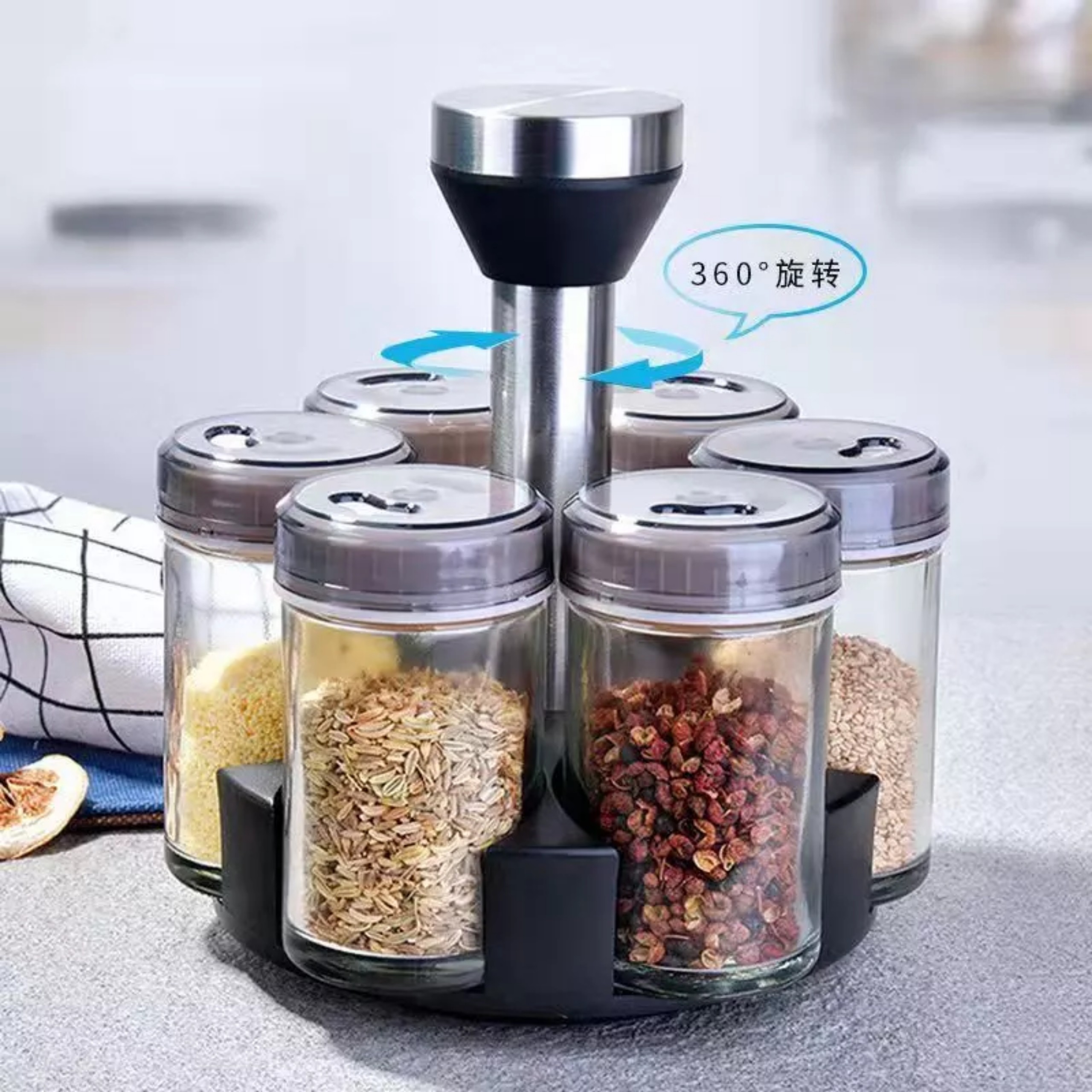 BỘ 6 LỌ ĐỰNG GIA VỊ CAO CẤP