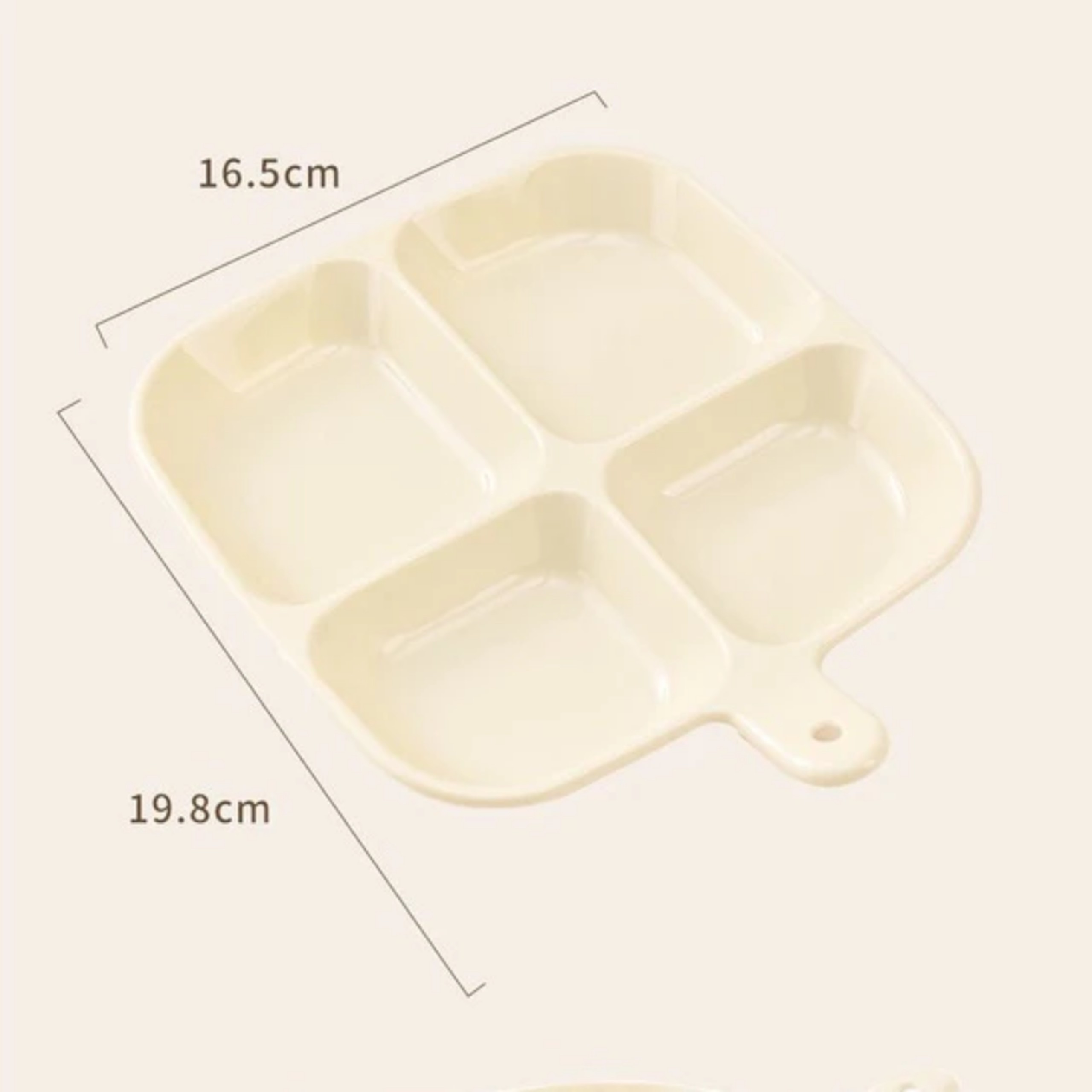 KHAY NHỰA 4 Ô ĐỰNG THỨC ĂN