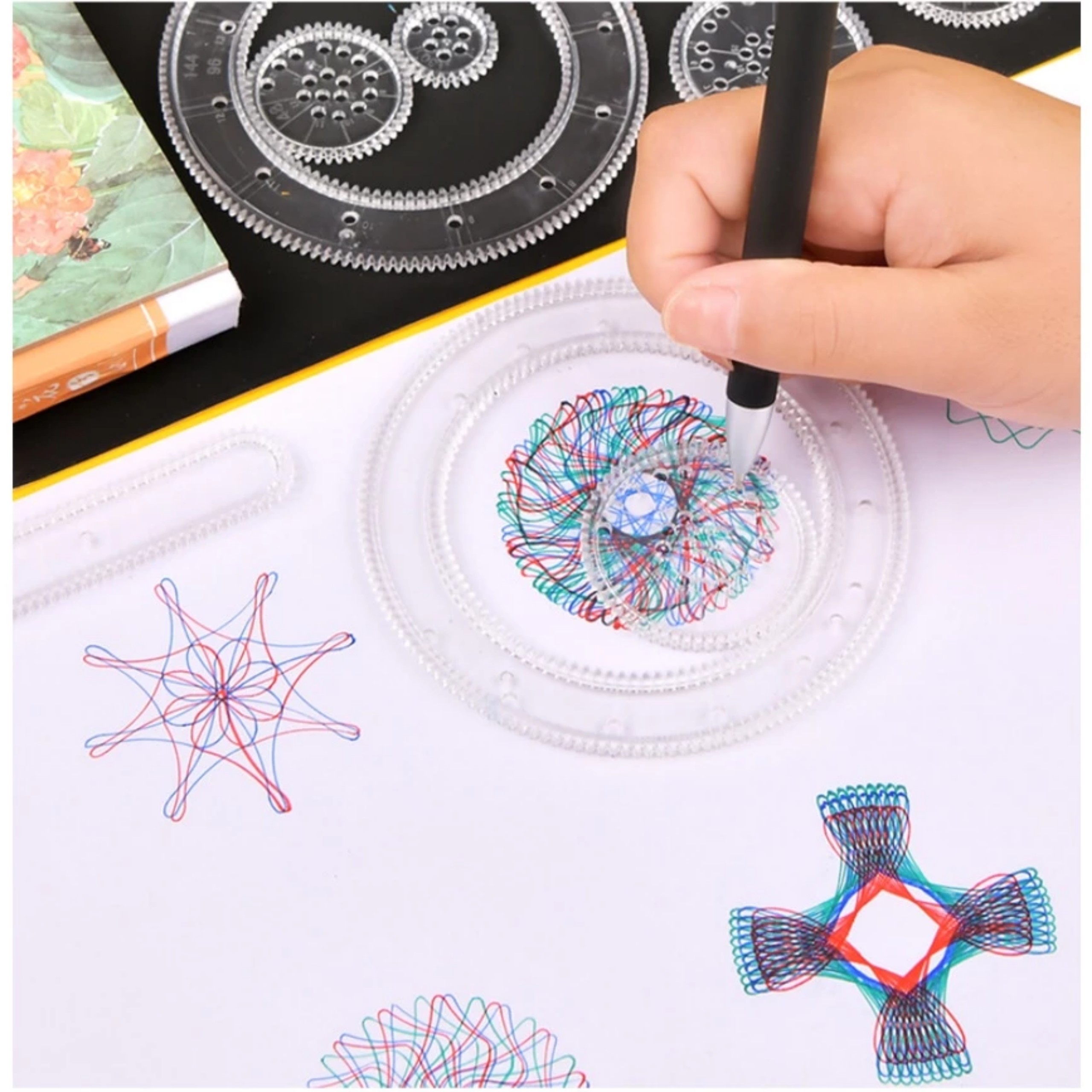 BỘ 18 THƯỚC MA THUẬT VẼ HOA CHO BÉ TẬP PHÁT TRIỂN