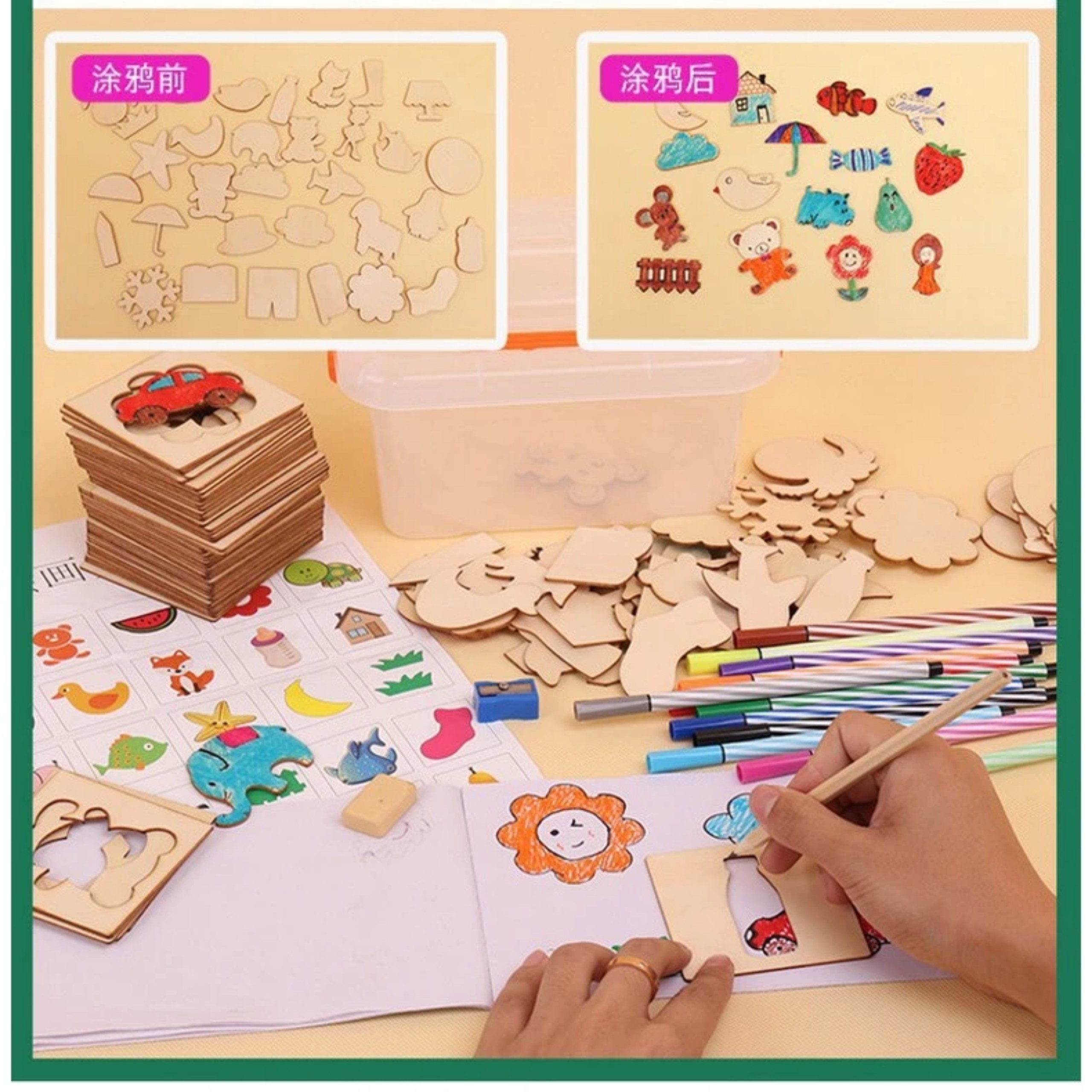 BỘ KHUÔN VẼ GỖ