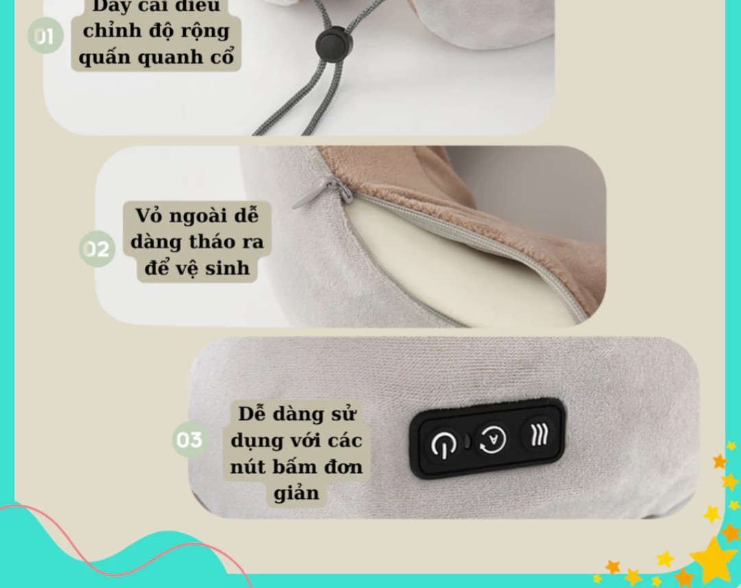 GỐI MASSAGE CỔ