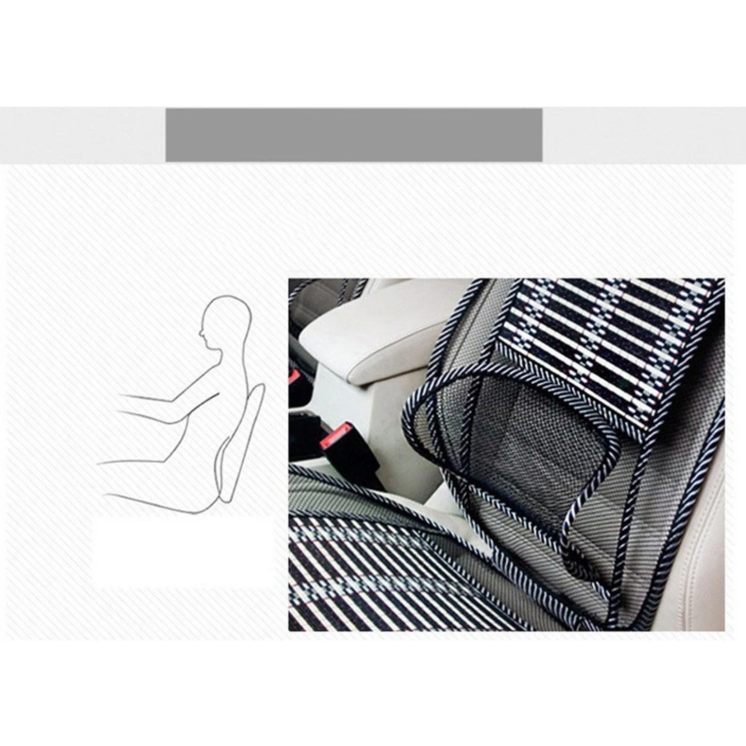 BỘ LÓT GHẾ TỰA LƯNG OTO LƯỚI TRÚC