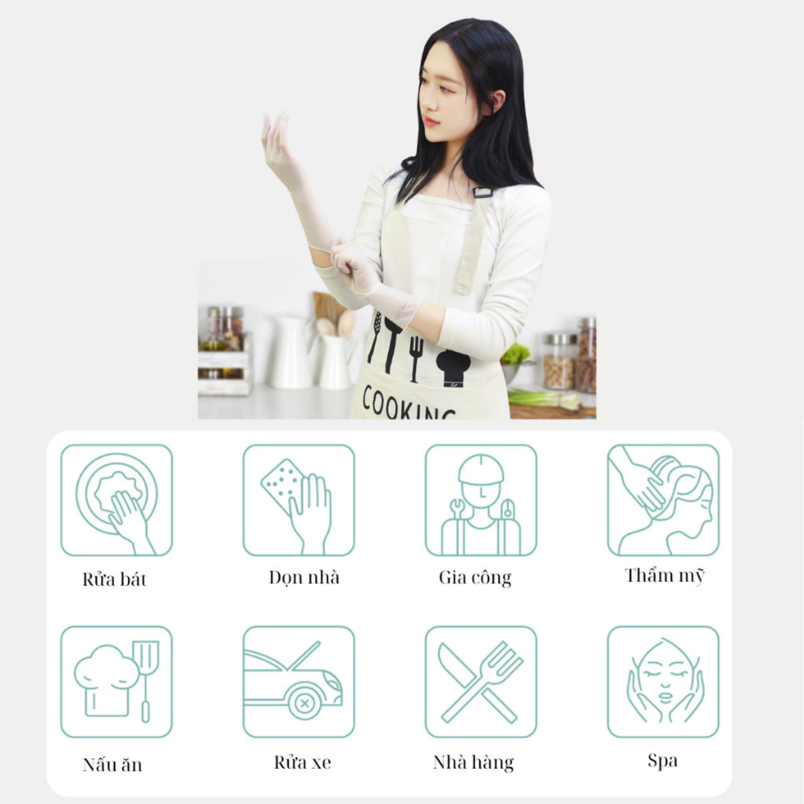 HỘP 30 GĂNG TAY CAO SU