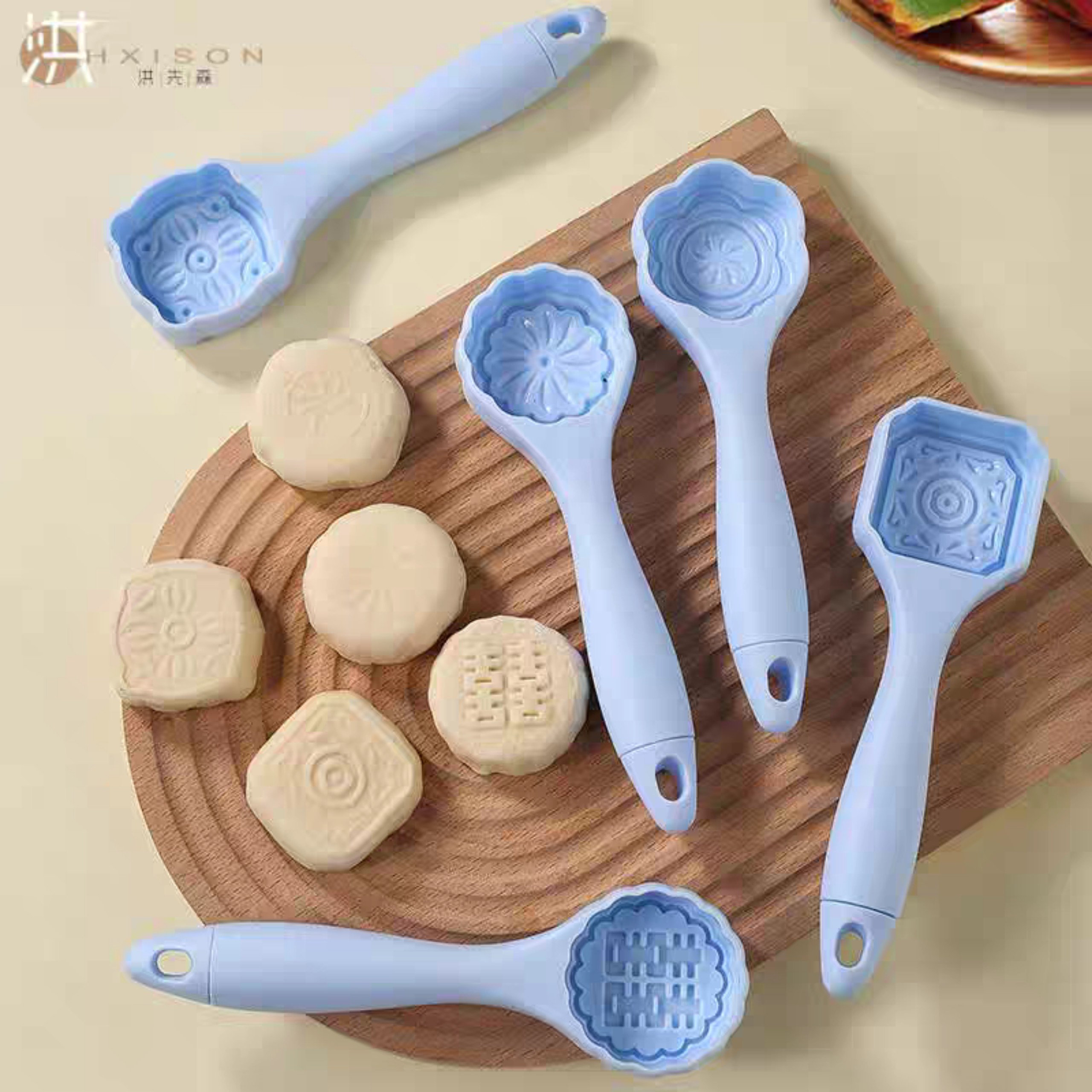 BỘ 5 KHUÔN LÀM BÁNH TRUNG THU