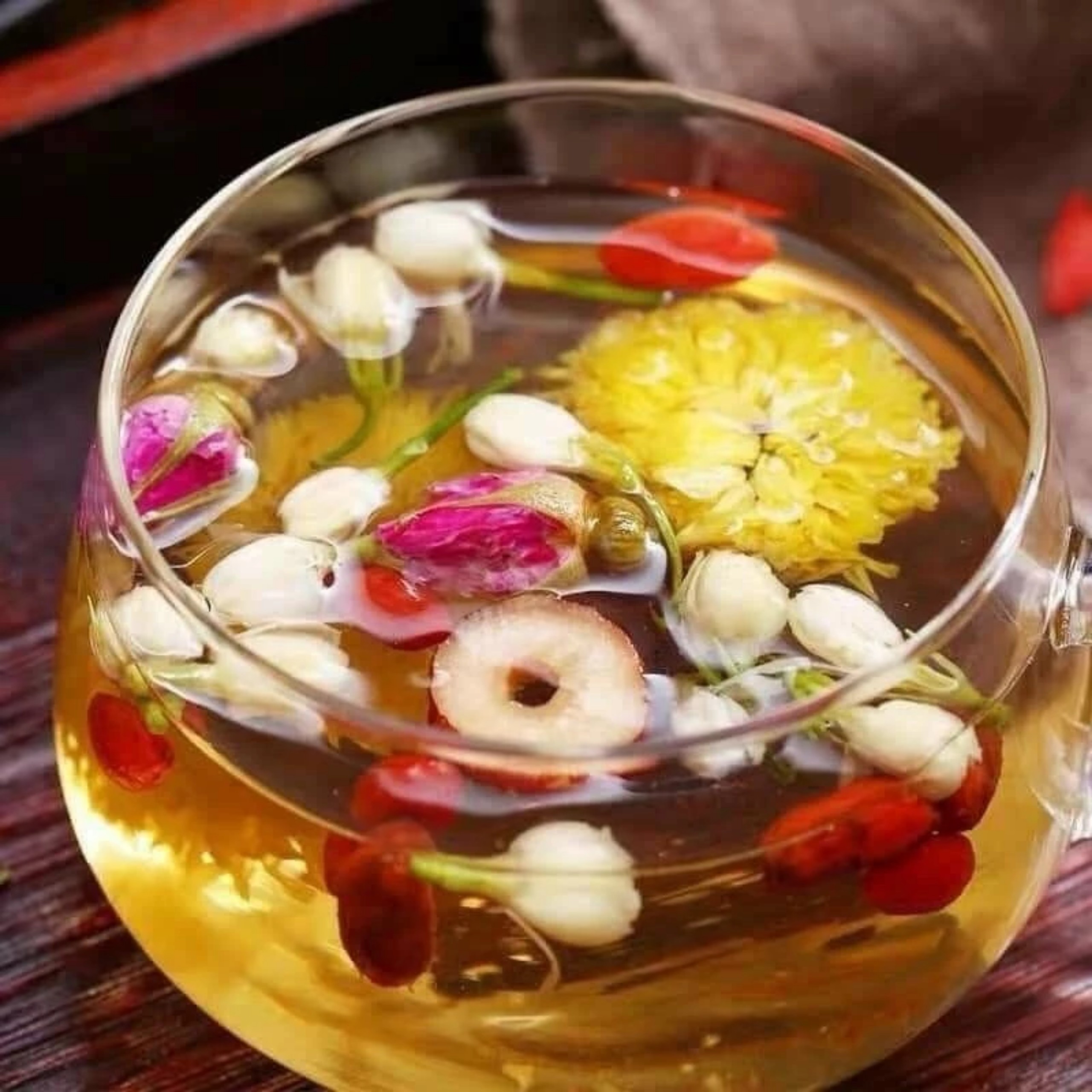 MỘC HOA TRÀ (TRÀ DƯỠNG NHAN ) TÂY BẮC 7 VỊ THẢO MỘC