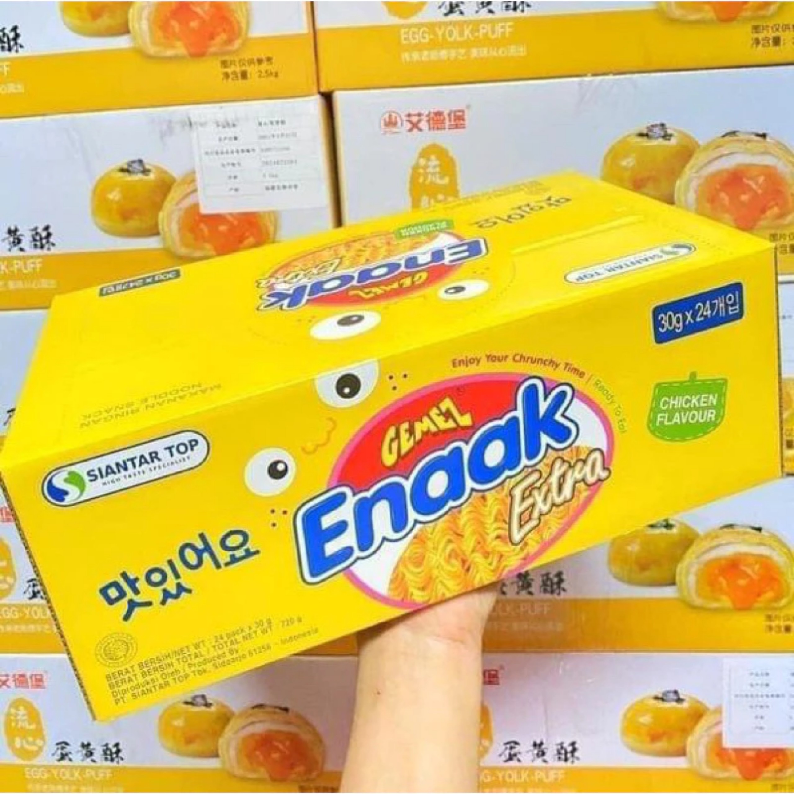 THÙNG 24  TÔM TRẺ EM ENACK HÀN QUỐC