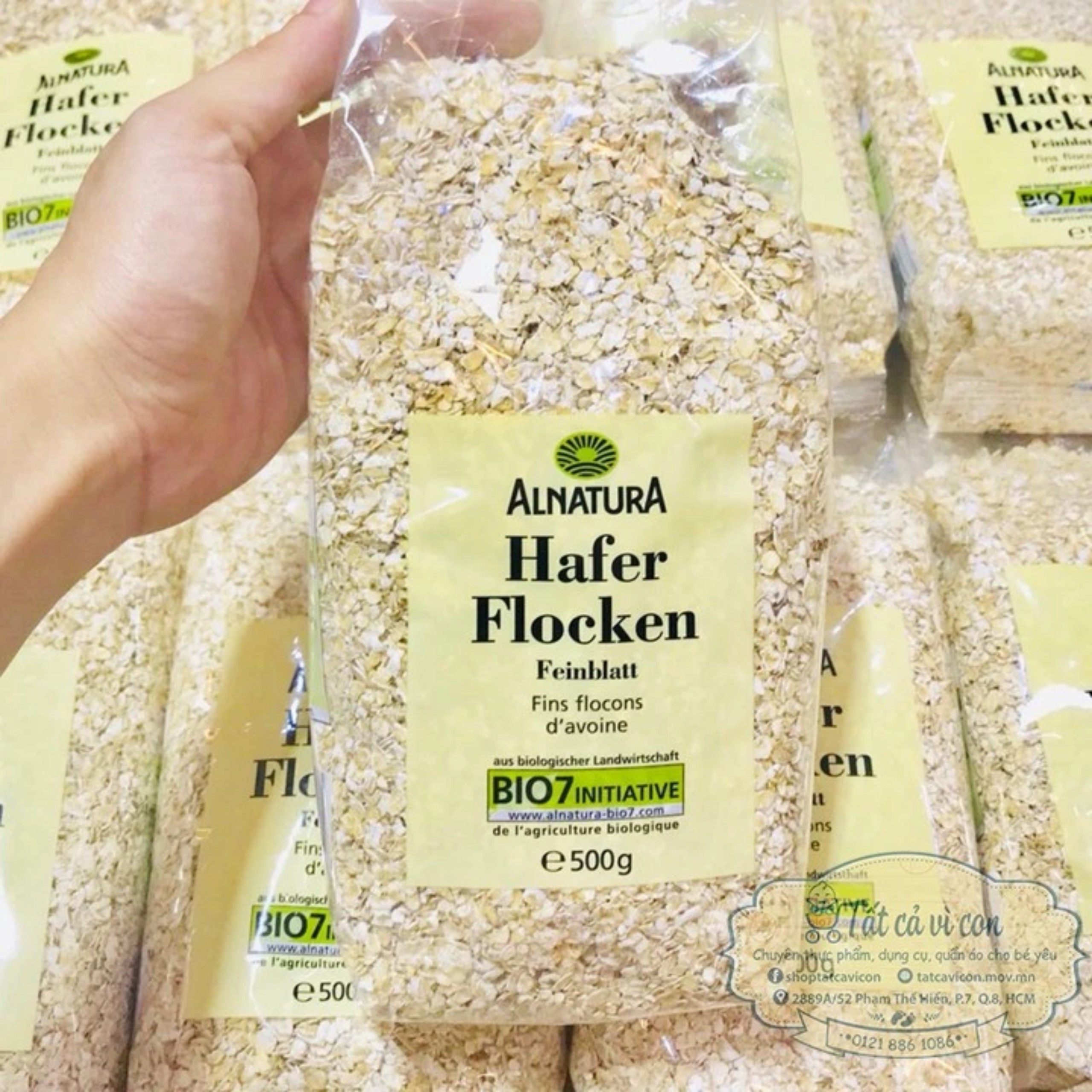 YẾN MẠCH CÁN VỠ HAFER FLOCKEN 500GR