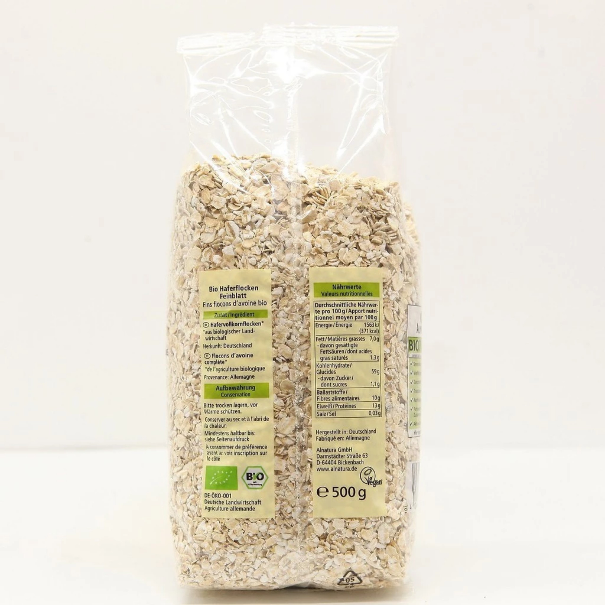 YẾN MẠCH CÁN VỠ HAFER FLOCKEN 500GR