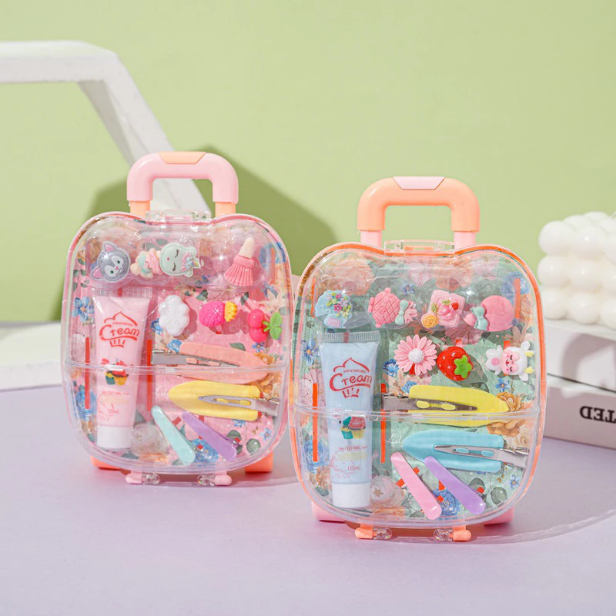 SET VALI MINI ĐỰNG ĐỒ CHƠI TỰ LÀM KẸP TÓC