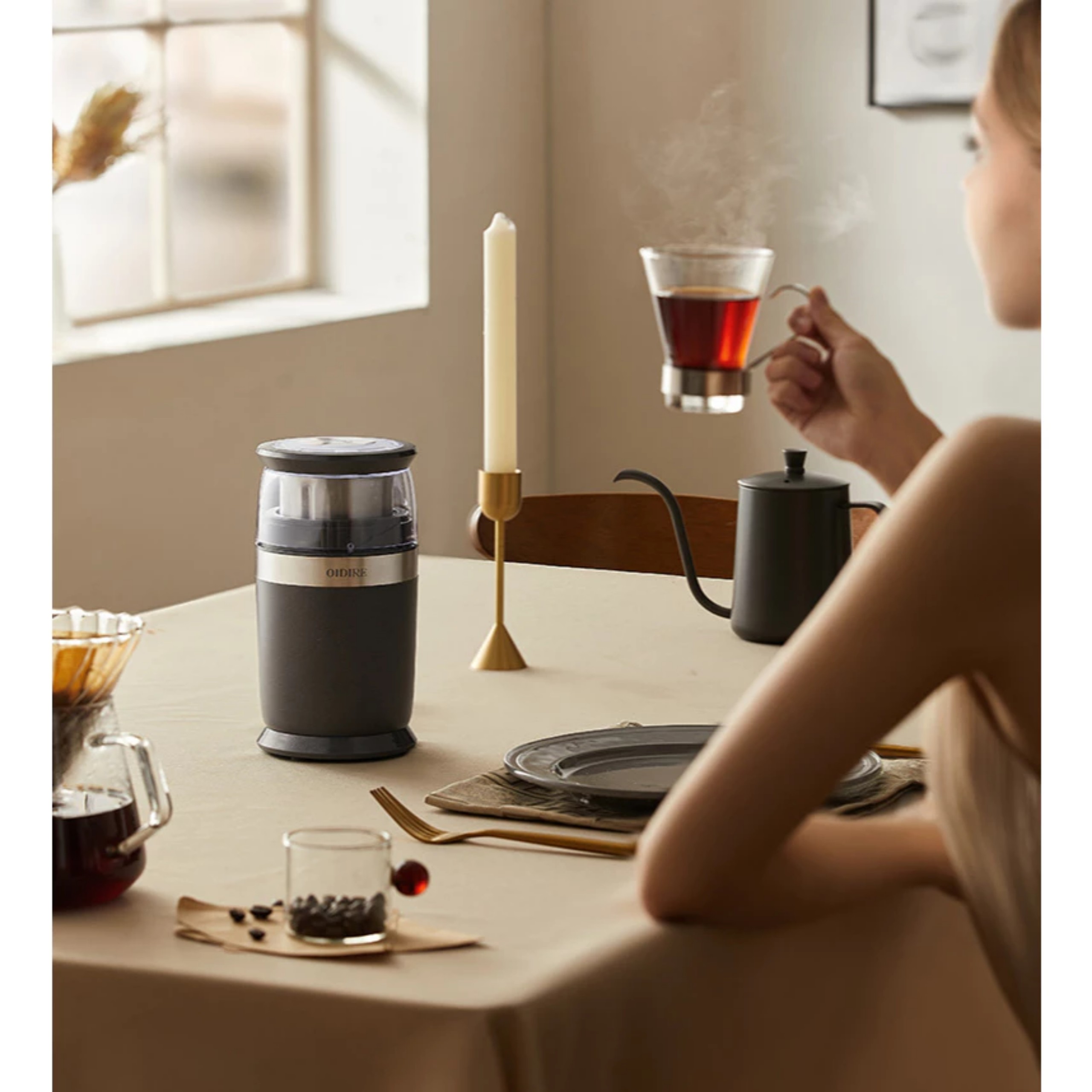 MÁY XAY CÀ PHÊ, GIA VỊ OIDIRE 200W-220W