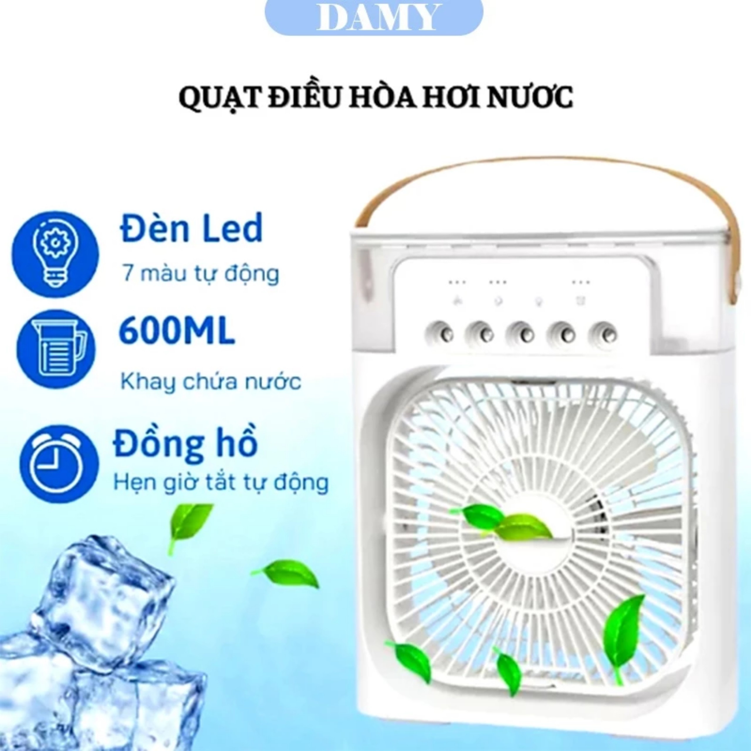 QUẠT ĐIỀU HÀO MINI PHUN SƯƠNG