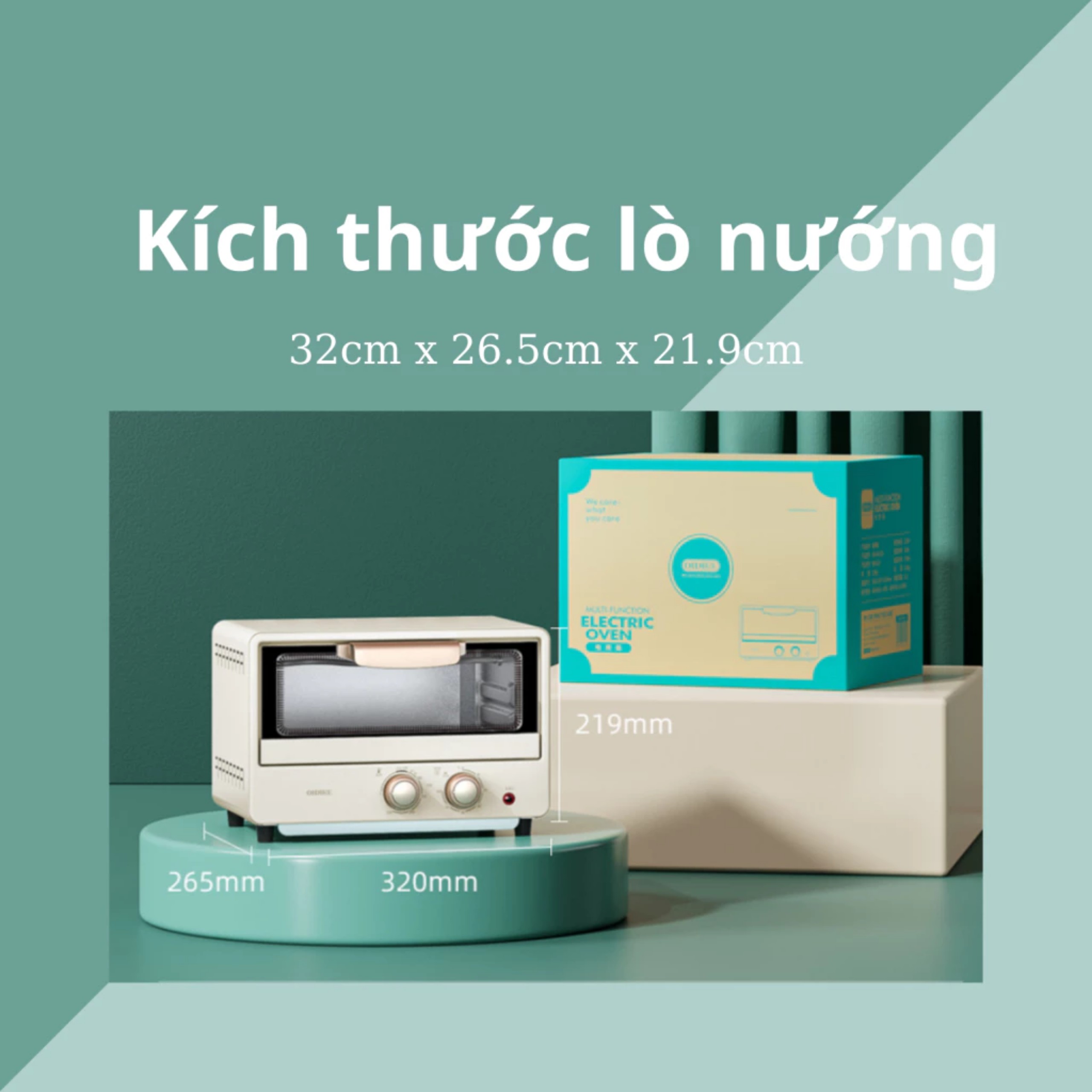 LÒ NƯỚNG BÁNH OIDIRE 375W 12L
