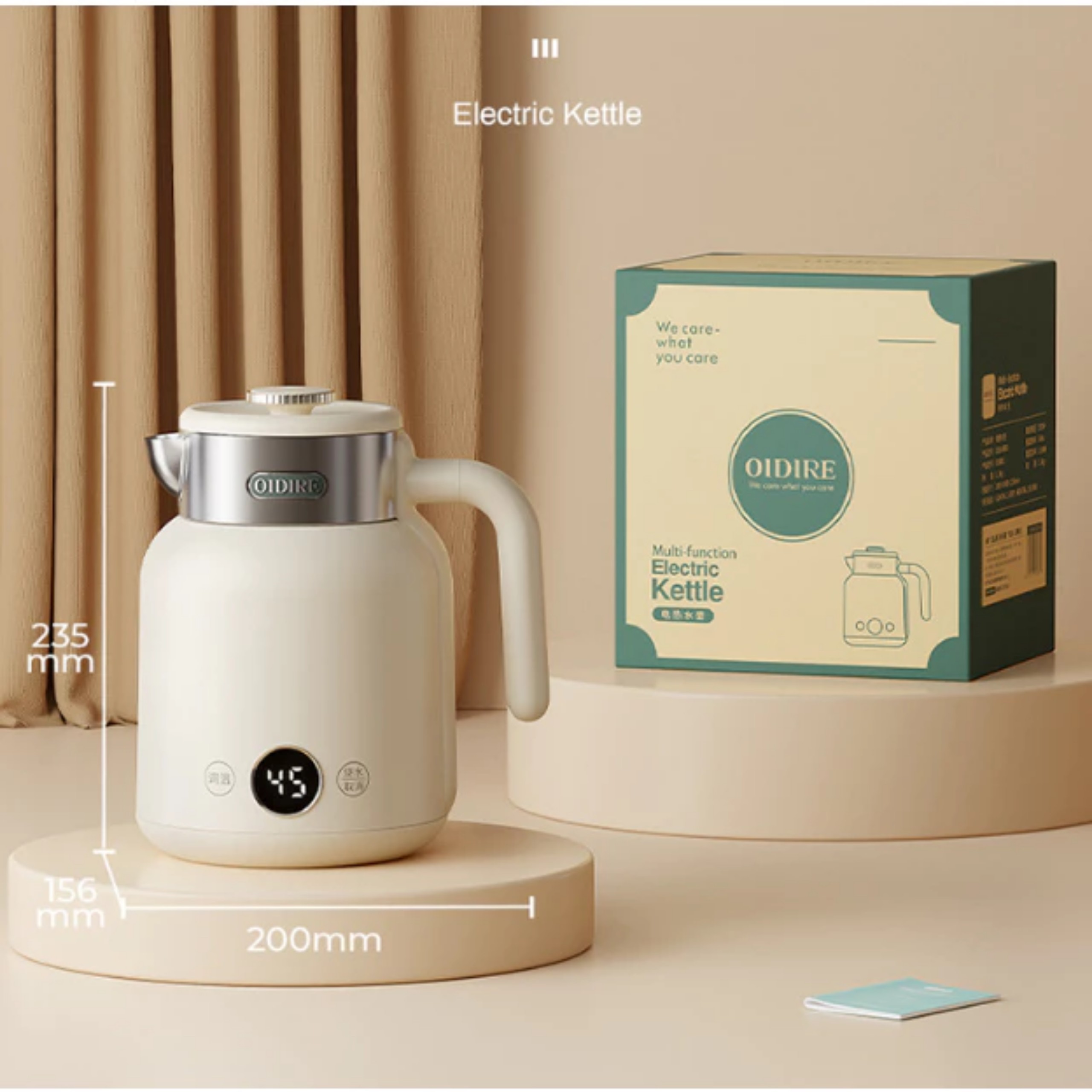 ẤM ĐUN NƯỚC SIÊU TỐC OIDIRE 1,5L 1500W