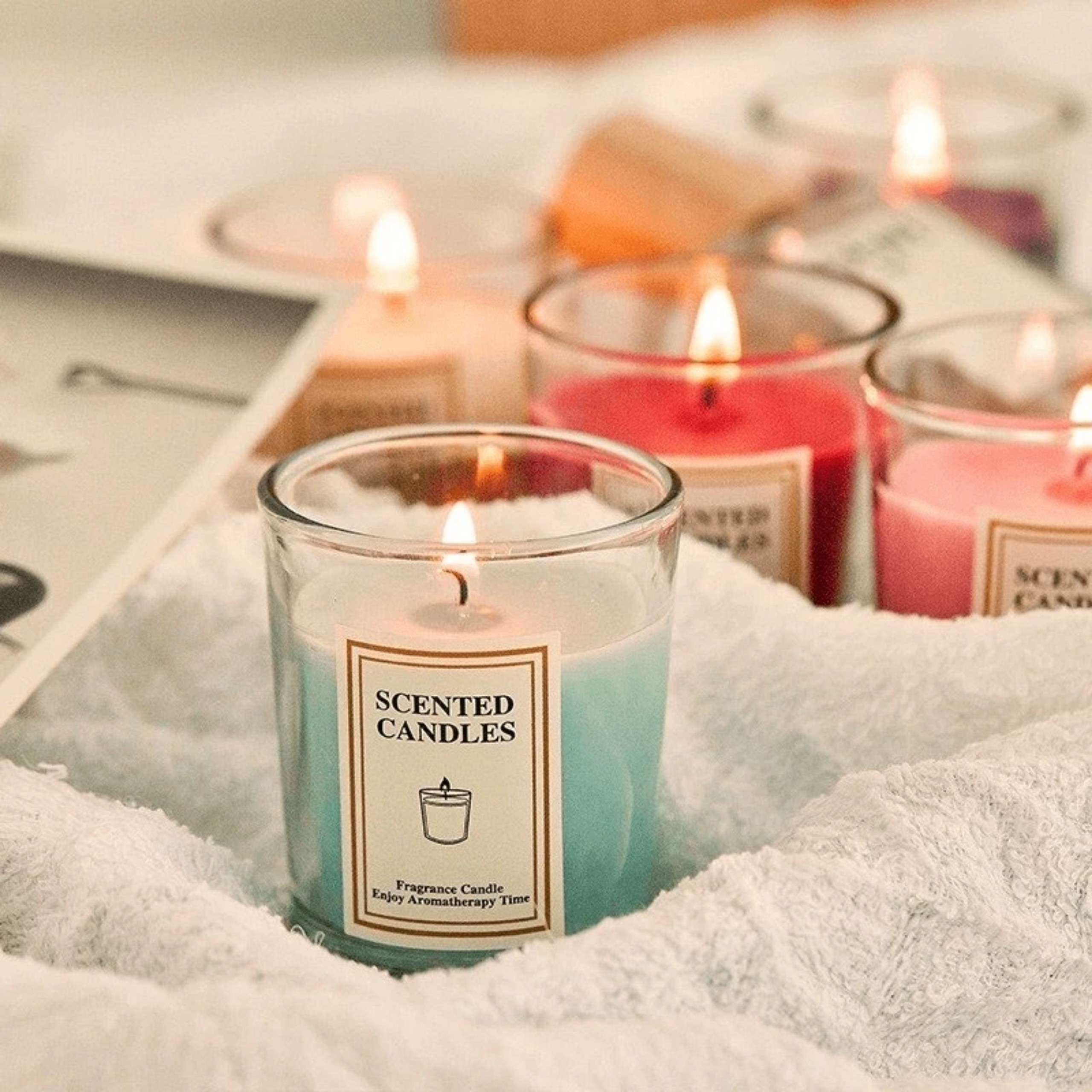 NẾN THƠM LY THỦY TINH HANDMADE