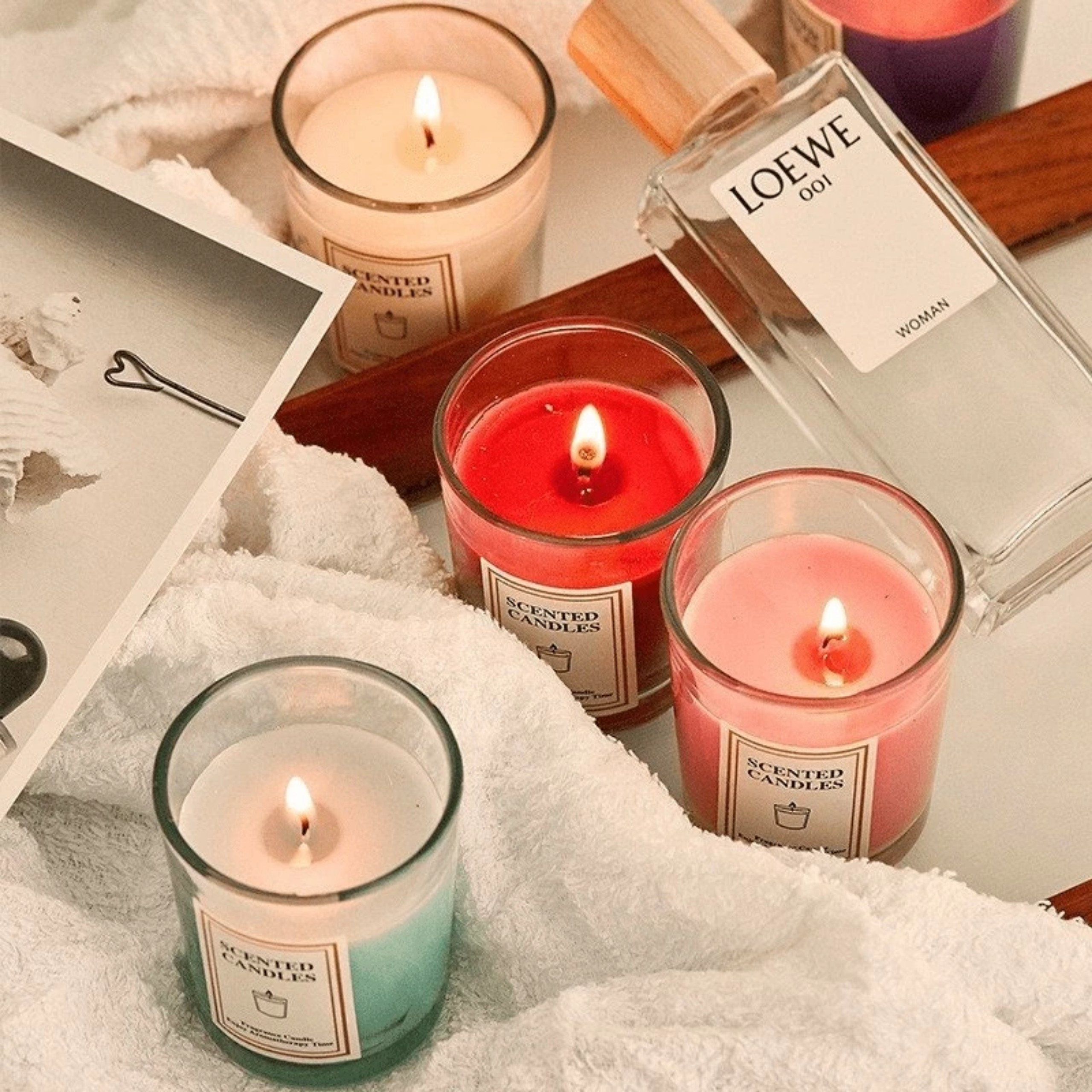 NẾN THƠM LY THỦY TINH HANDMADE