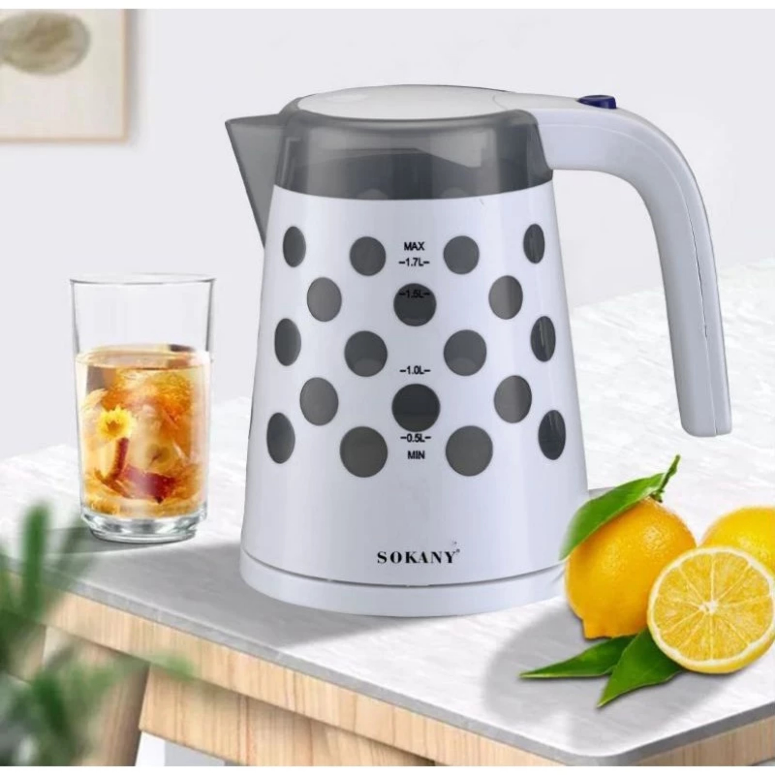 ẤM ĐUN NƯỚC SIÊU TỐC SOKANY 1621 1.7L