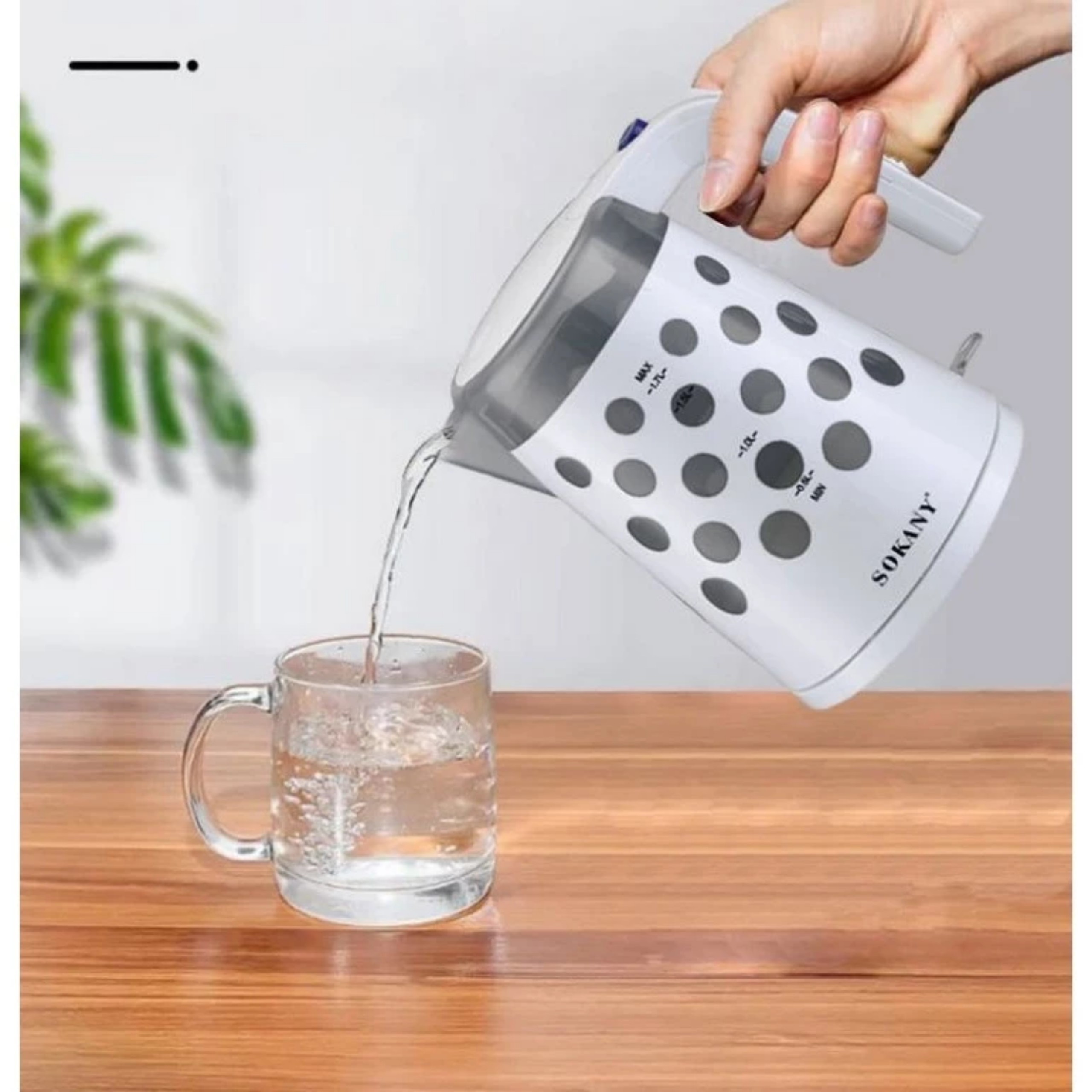 ẤM ĐUN NƯỚC SIÊU TỐC SOKANY 1621 1.7L