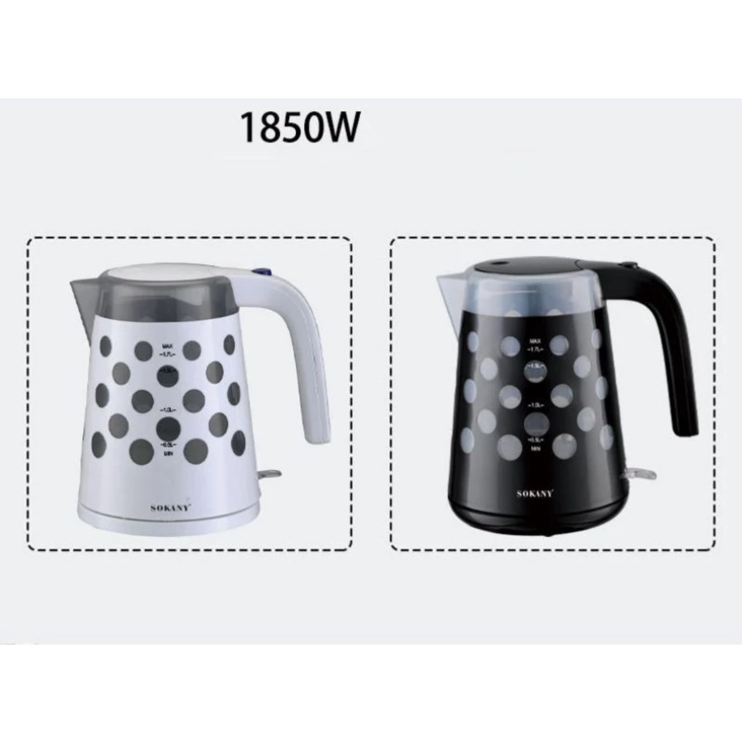 ẤM ĐUN NƯỚC SIÊU TỐC SOKANY 1621 1.7L