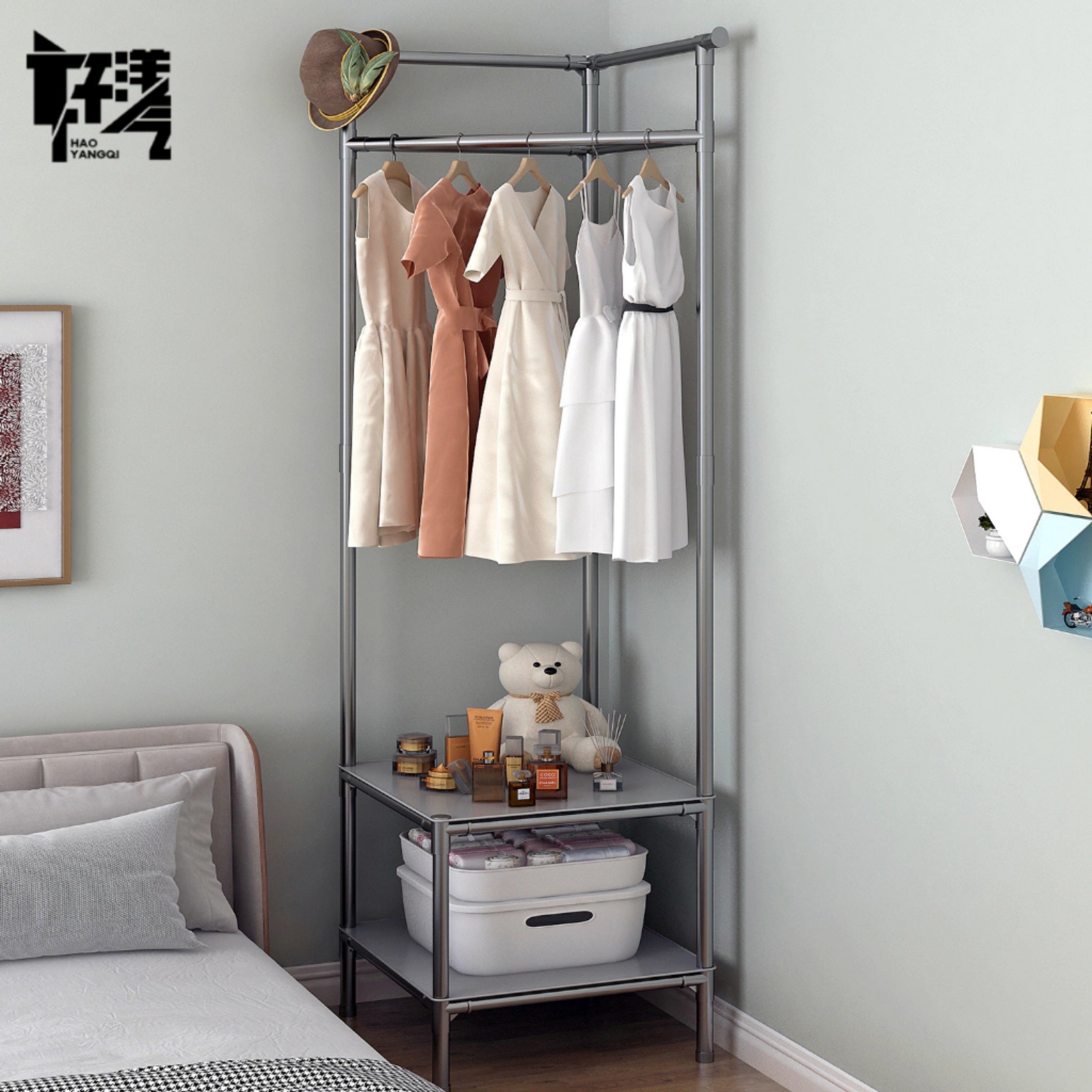 KỆ GÓC TREO QUẦN ÁO