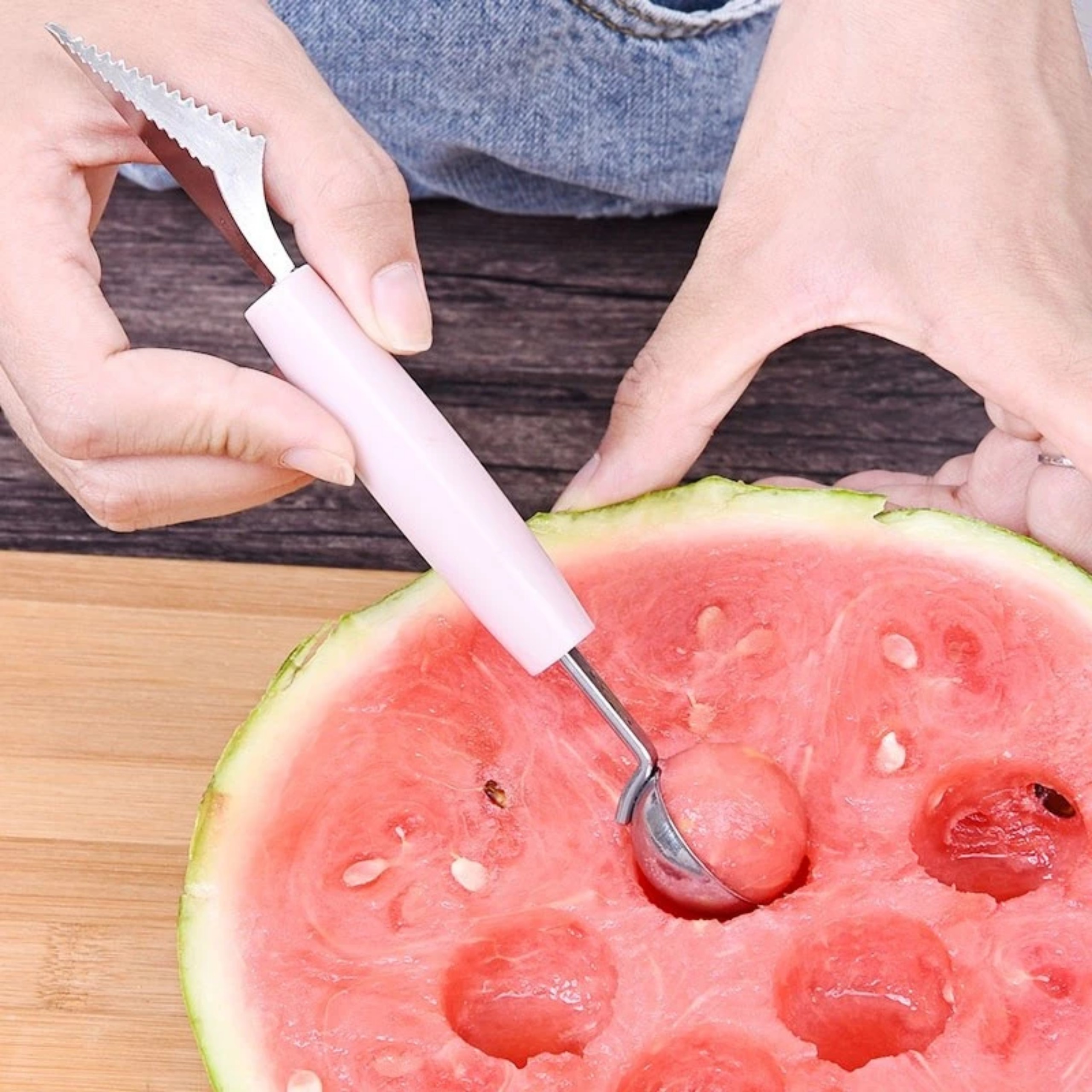 DỤNG CỤ CẮT TỈA TRÁI CÂY RAU CỦ 2 ĐẦU