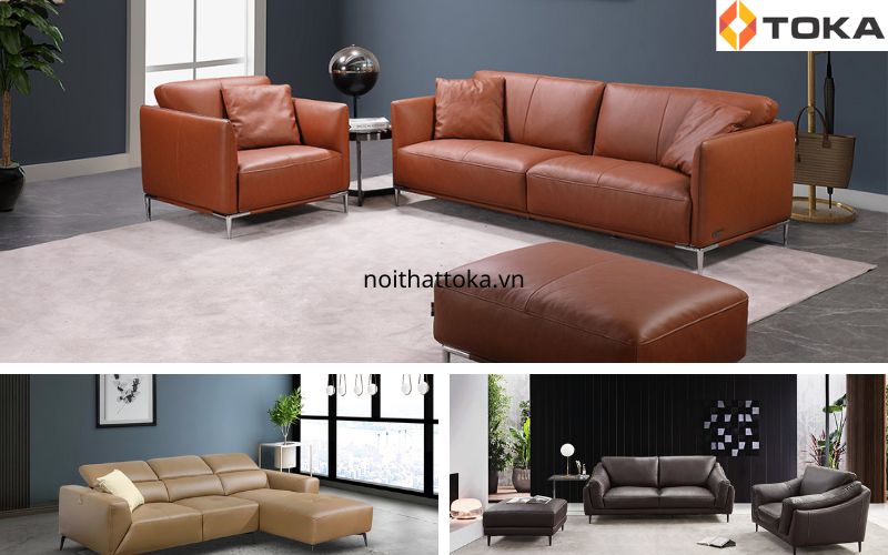 Sofa da thật tại Toka