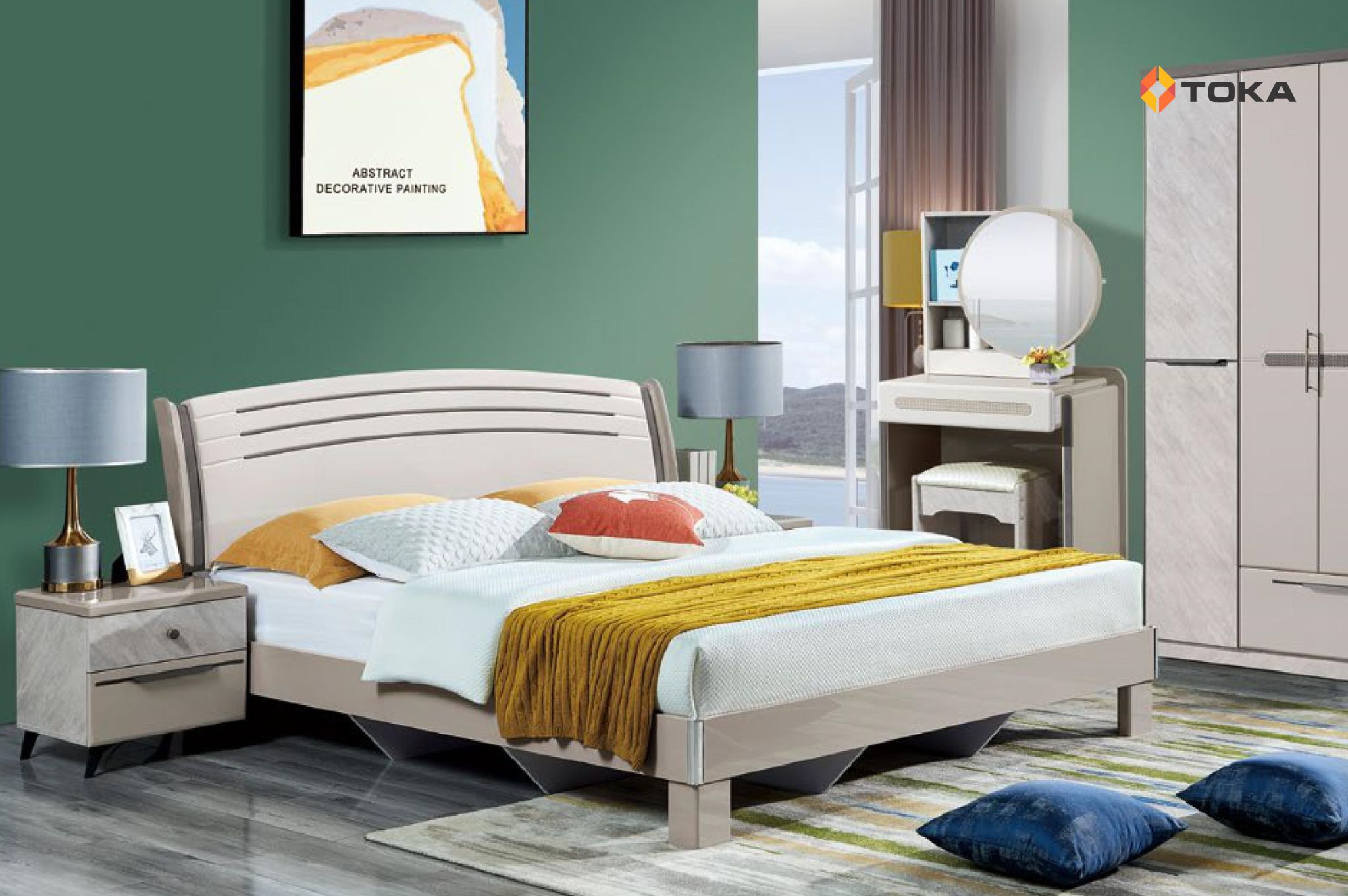 Giường ngủ nhập khẩu 9203C