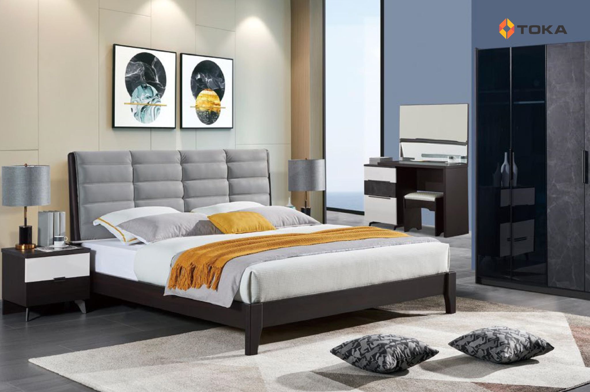 Giường ngủ nhập khẩu 9103C