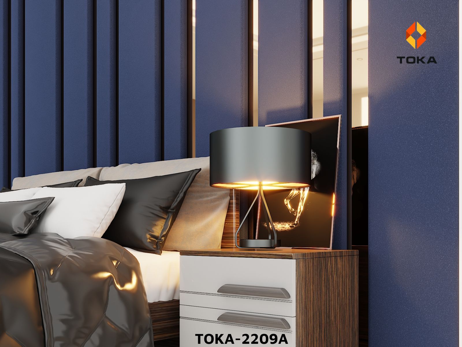 Bộ giường ngủ cao cấp TOKA-2209A