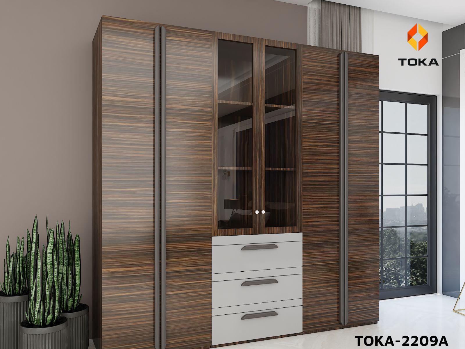 Bộ giường ngủ cao cấp TOKA-2209A