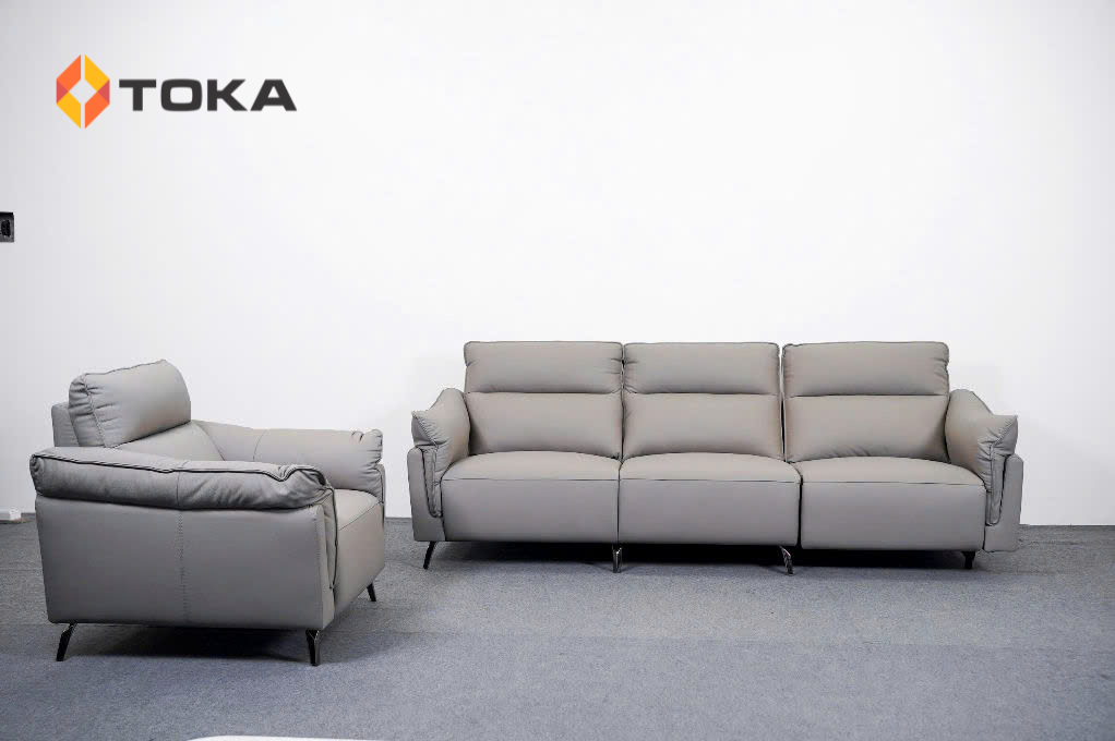 Sofa điện da thật nhập khẩu cao cấp C8609