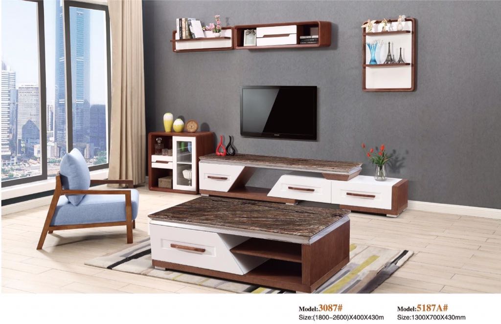 Bàn trà nhập khẩu cao cấp mặt đá 5187