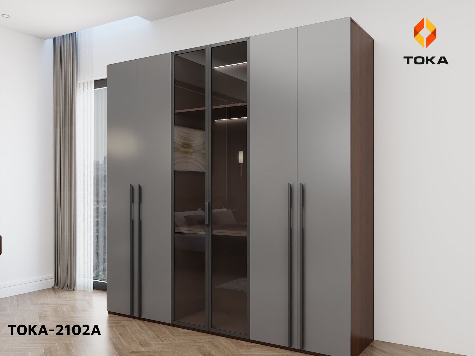 Bộ giường ngủ cao cấp TOKA-2102A