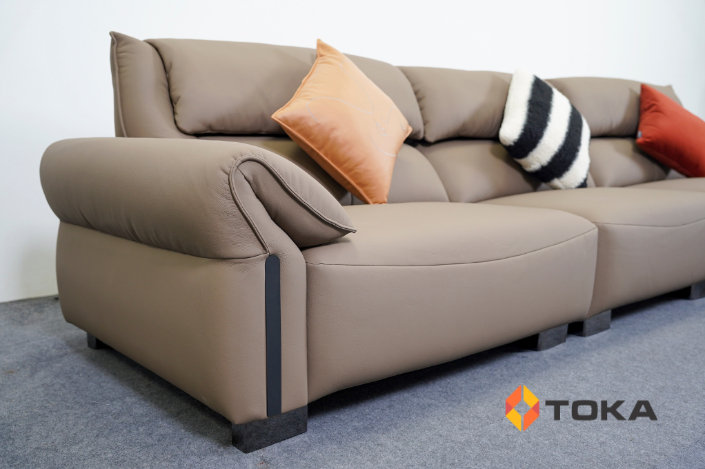 Sofa da sinh thái + đôn SE 9035