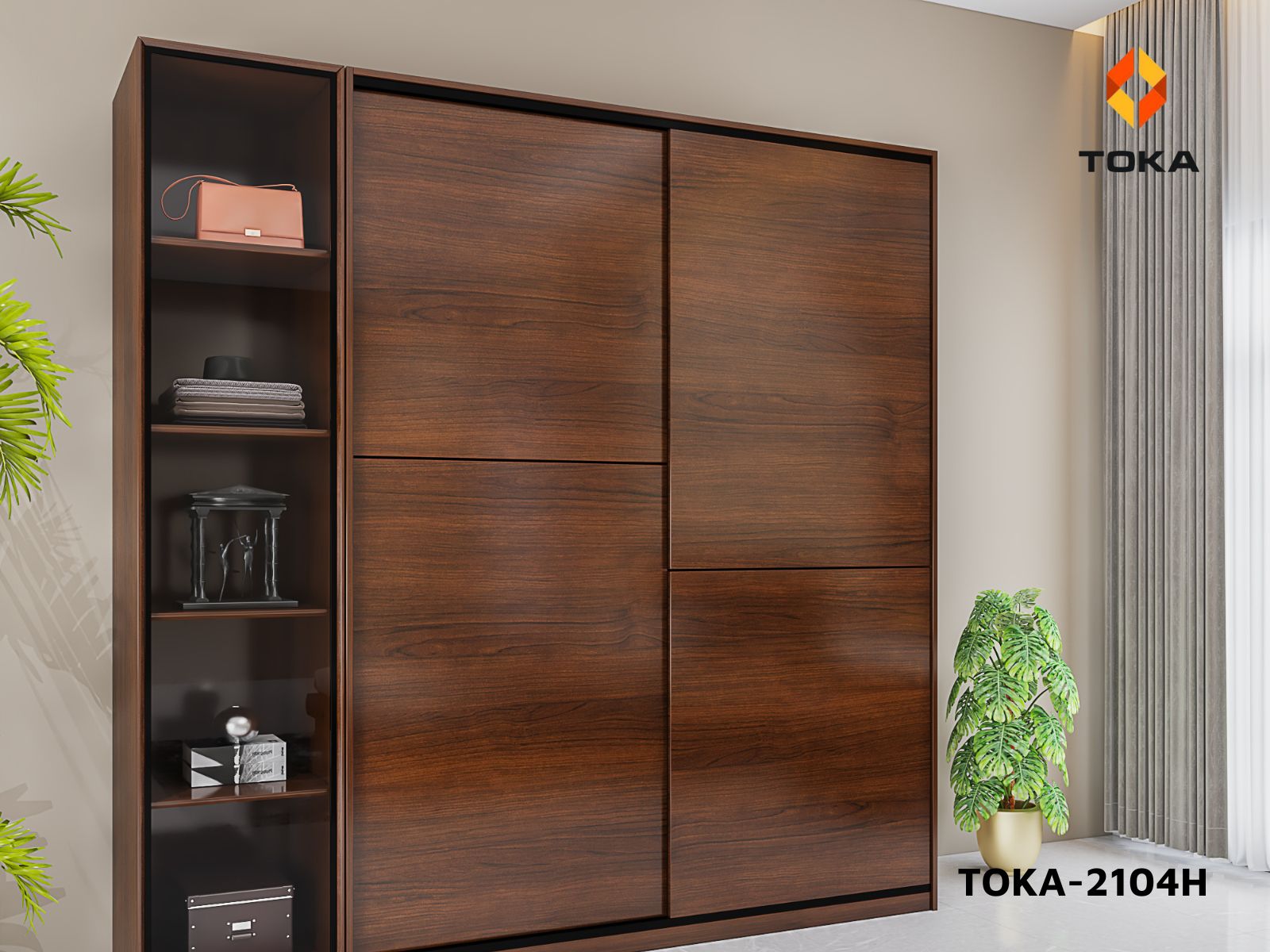 Bộ giường ngủ cao cấp TOKA-2104H