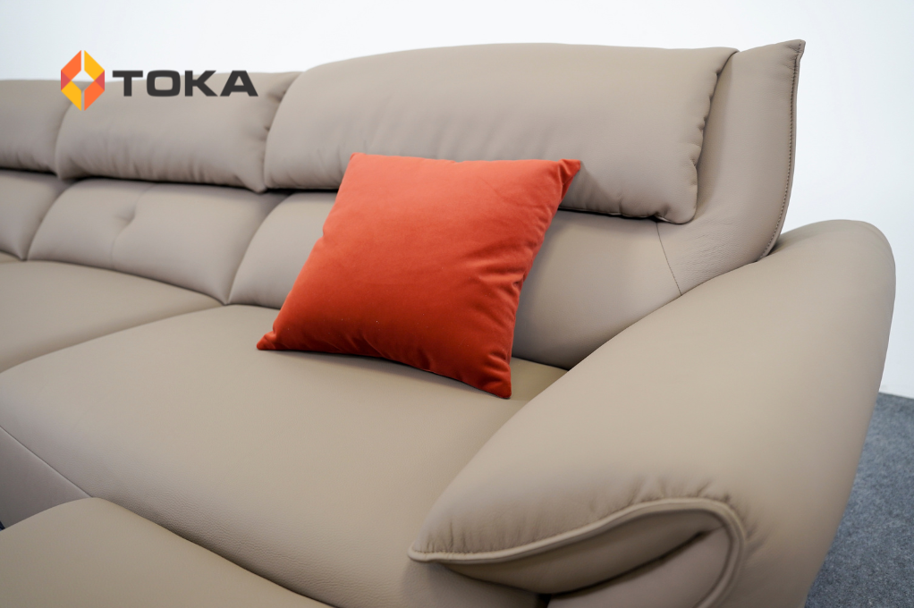 Sofa da sinh thái + đôn SE 9035