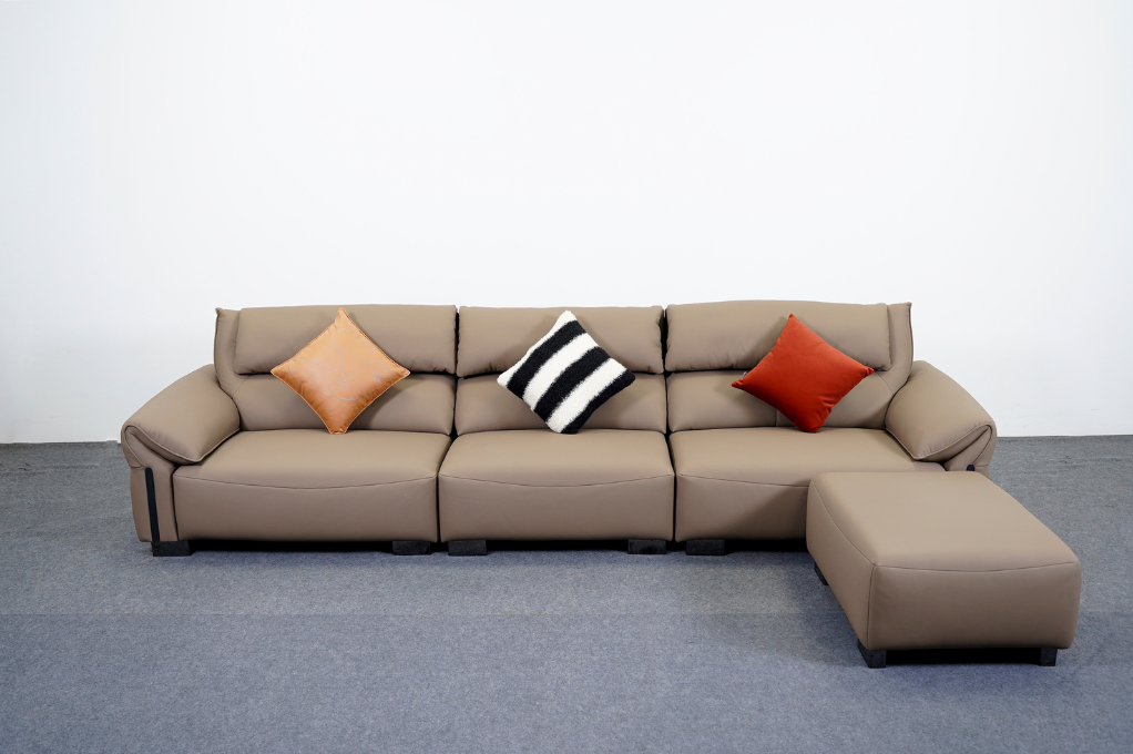 Sofa da sinh thái + đôn SE 9035