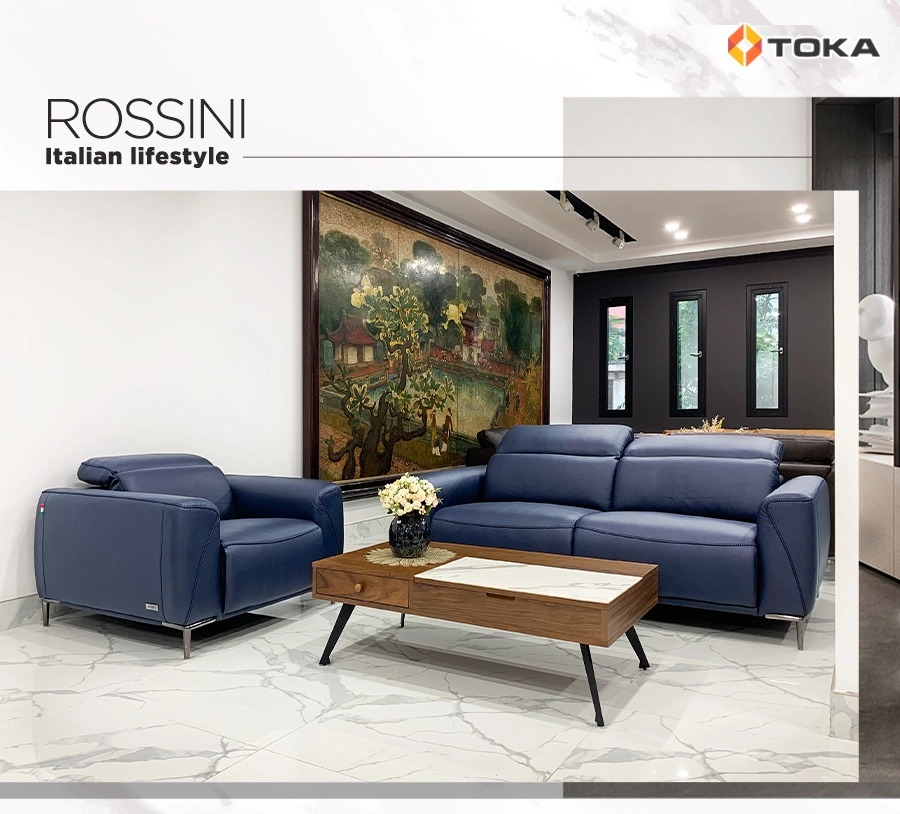 Bộ Sofa da thật cao cấp ROSSINI