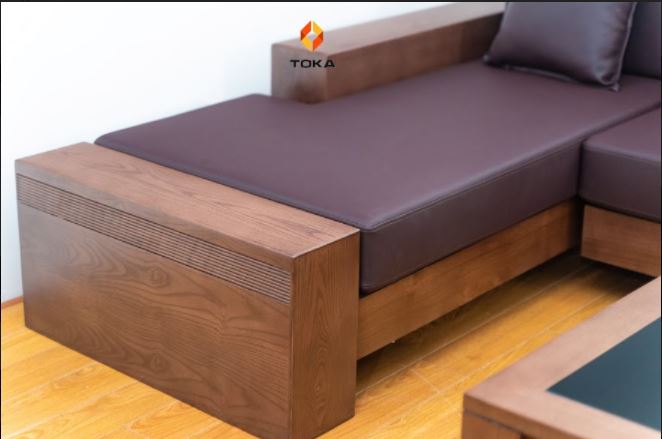 Bộ sofa góc gỗ sồi GS013