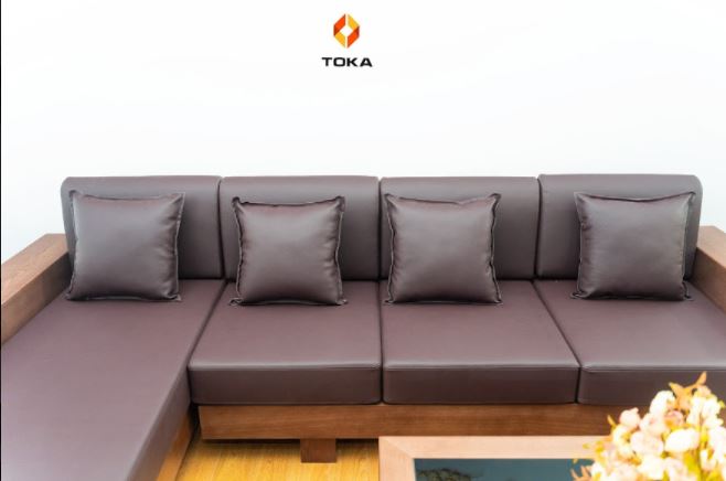 Bộ sofa góc gỗ sồi GS013