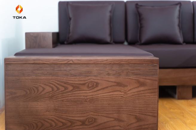 Bộ sofa góc gỗ sồi GS013