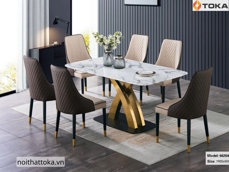 Bộ bàn ăn nhập khẩu 6626