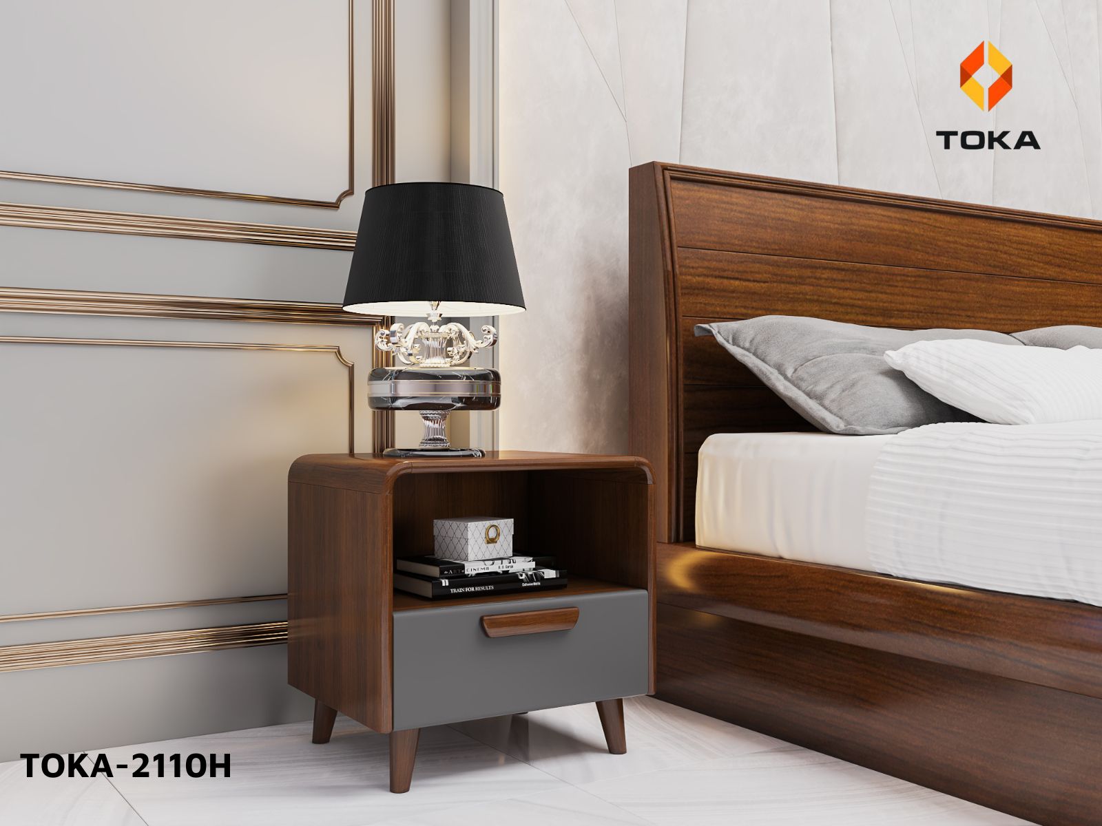 Bộ giường ngủ cao cấp TOKA-2110H