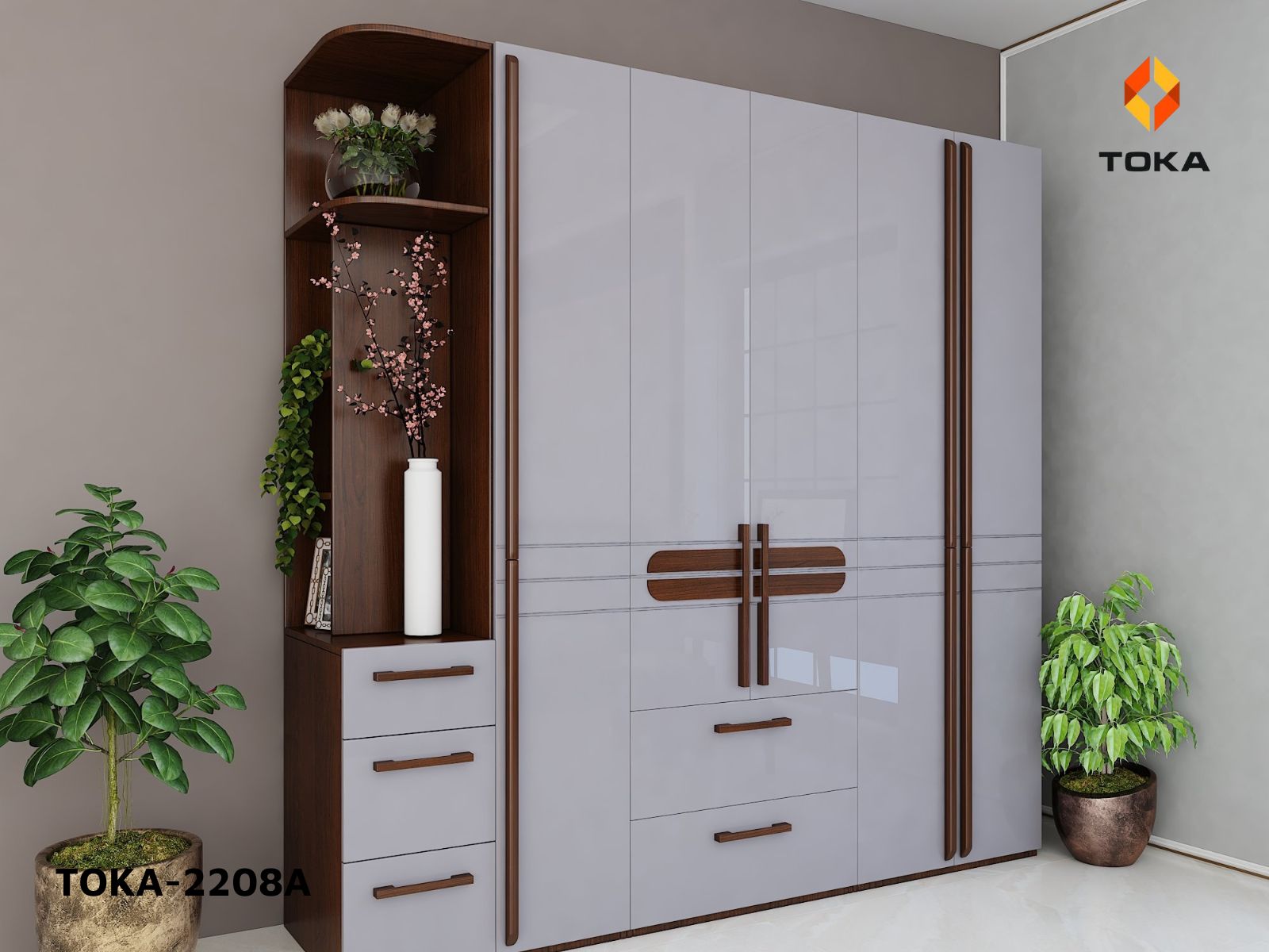 Bộ giường ngủ cao cấp TOKA-2208A