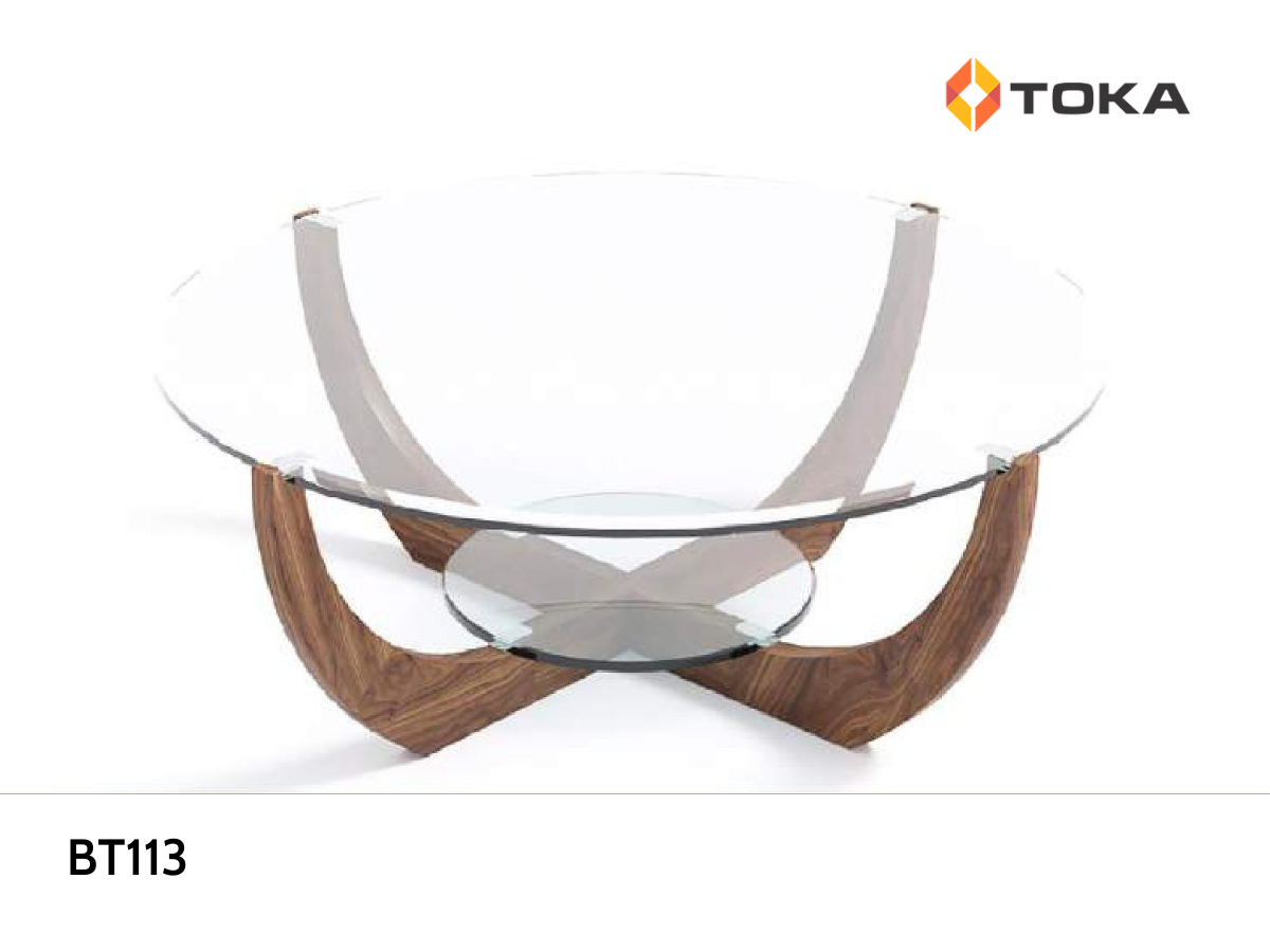 Bàn trà JUWEL mặt gỗ óc chó