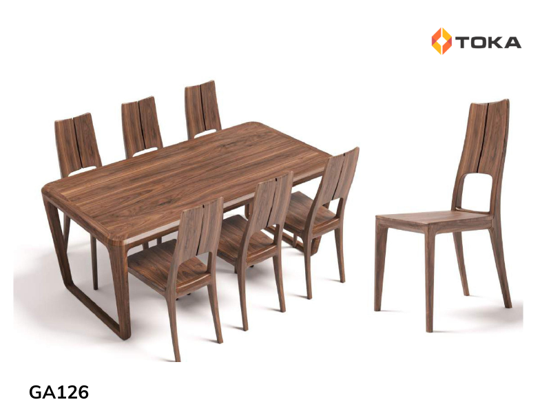 Ghế ăn gỗ óc chó cao cấp NOBLE GA126