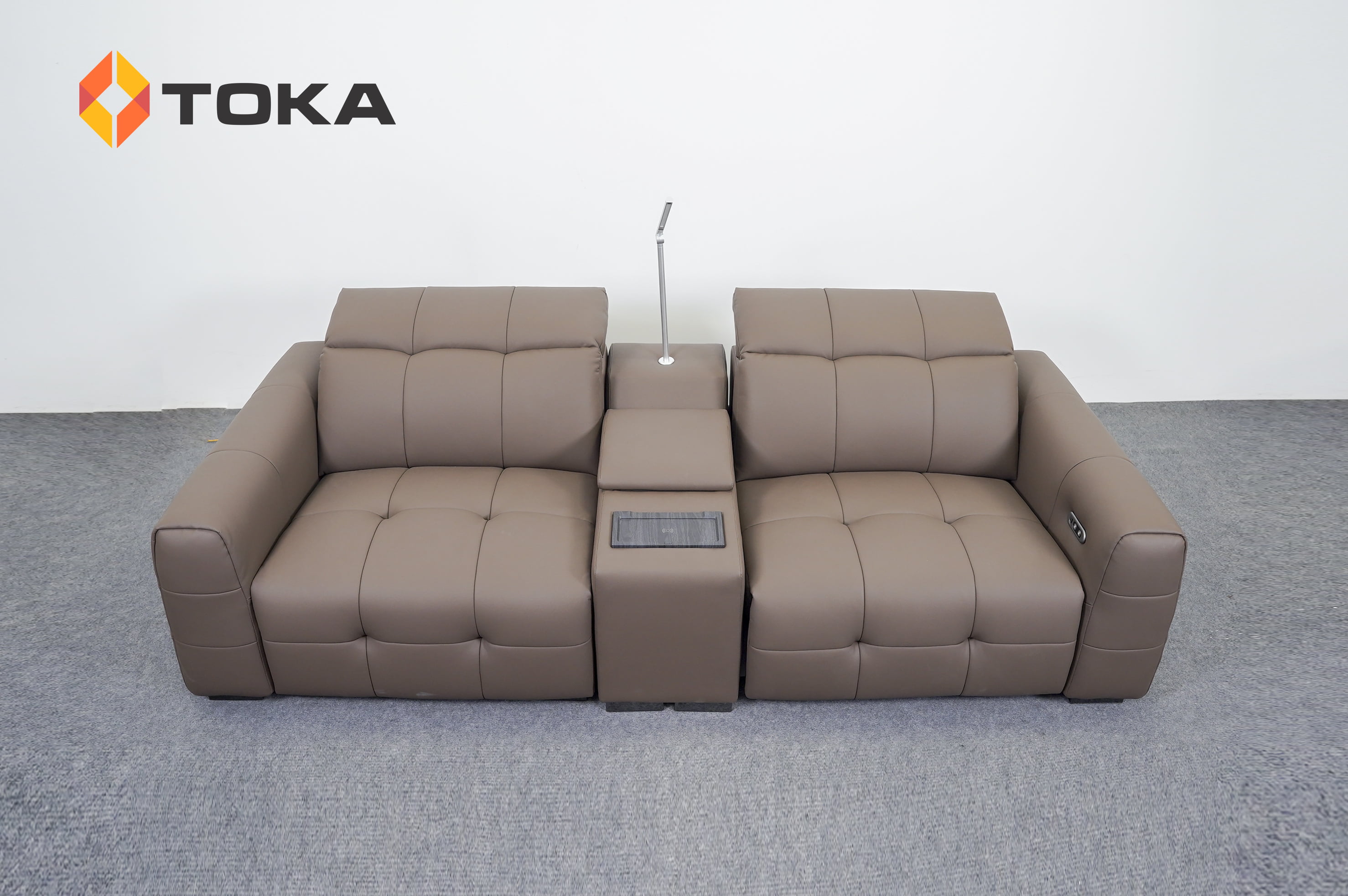 Sofa chỉnh điện da sinh thái 9032