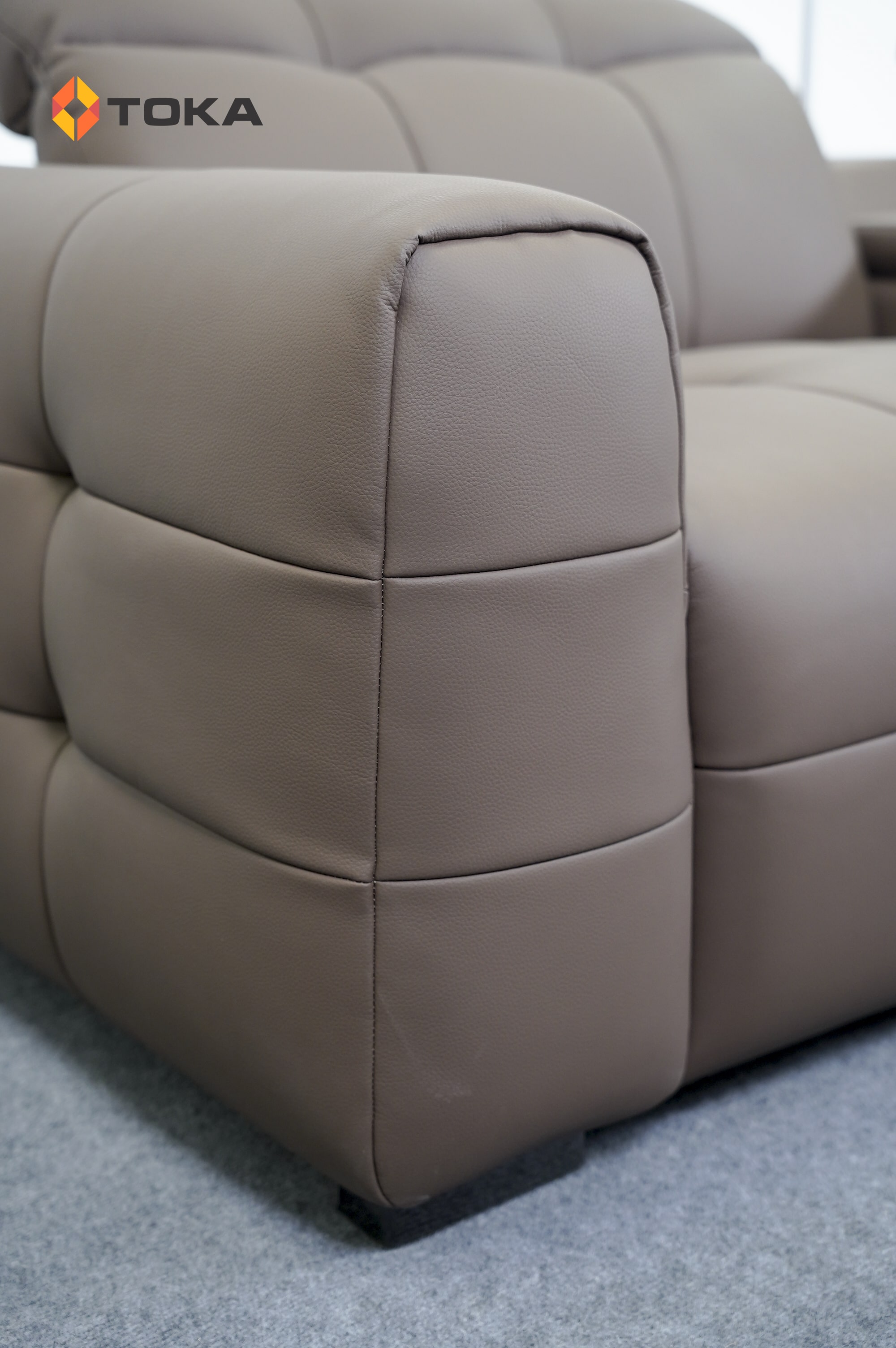 Sofa chỉnh điện da sinh thái 9032