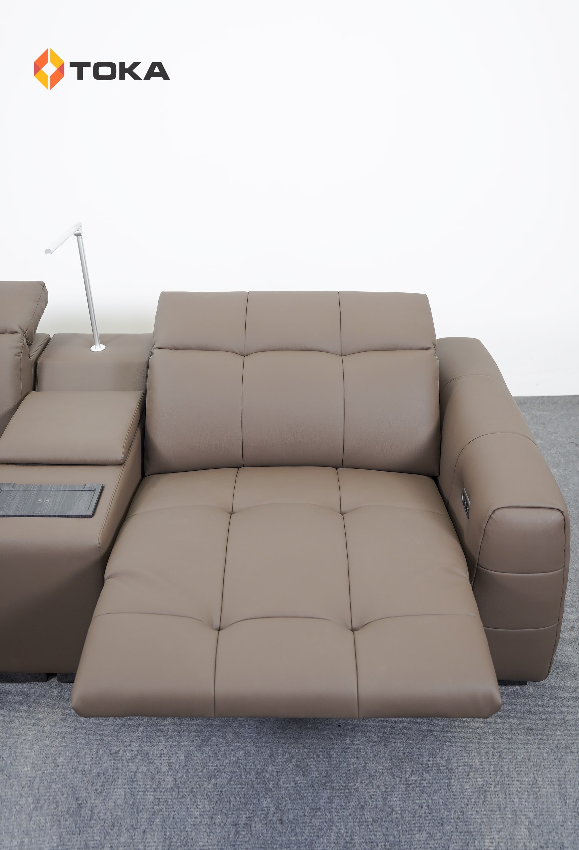 Sofa chỉnh điện da sinh thái 9032